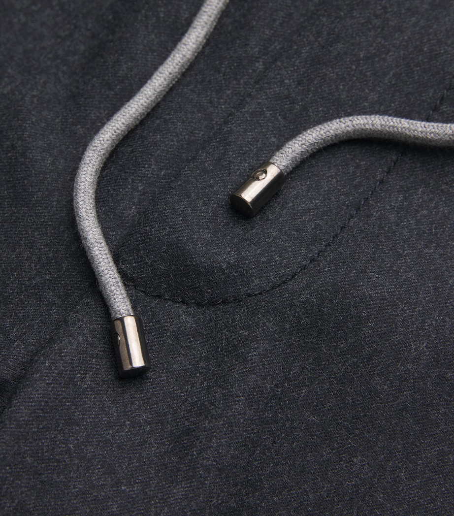 Wool-Cashmere Drawstring Trousers 21 GREY Image 5