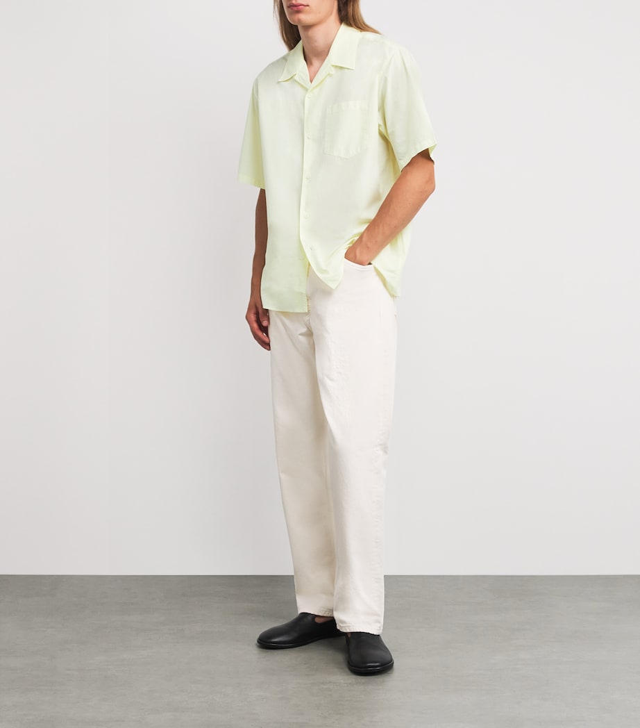 Cotton-Blend Carsten Shirt PALE YELLOW Image 2
