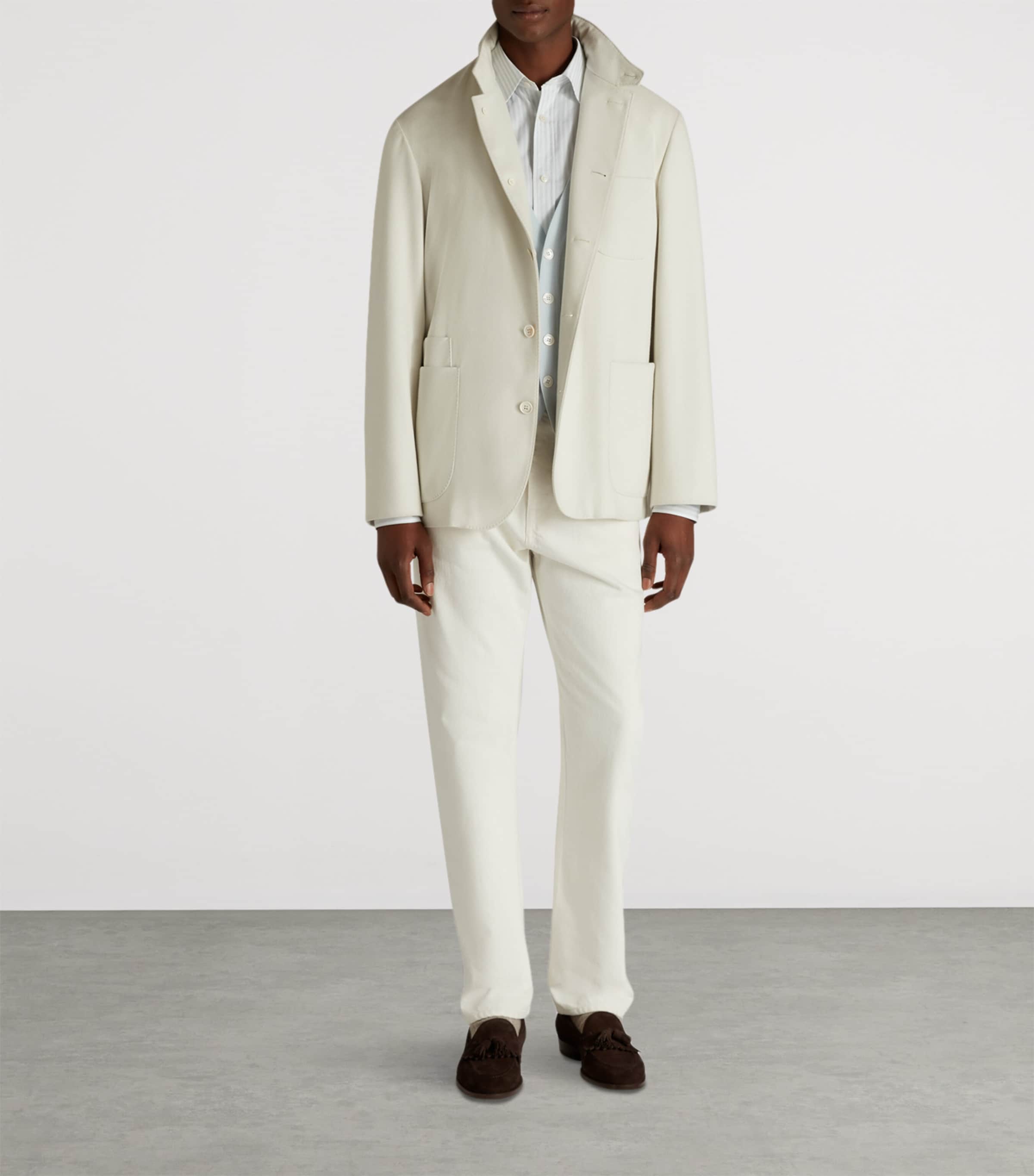 Cashmere-Blend Technical Jacket 100WHITE Image 2