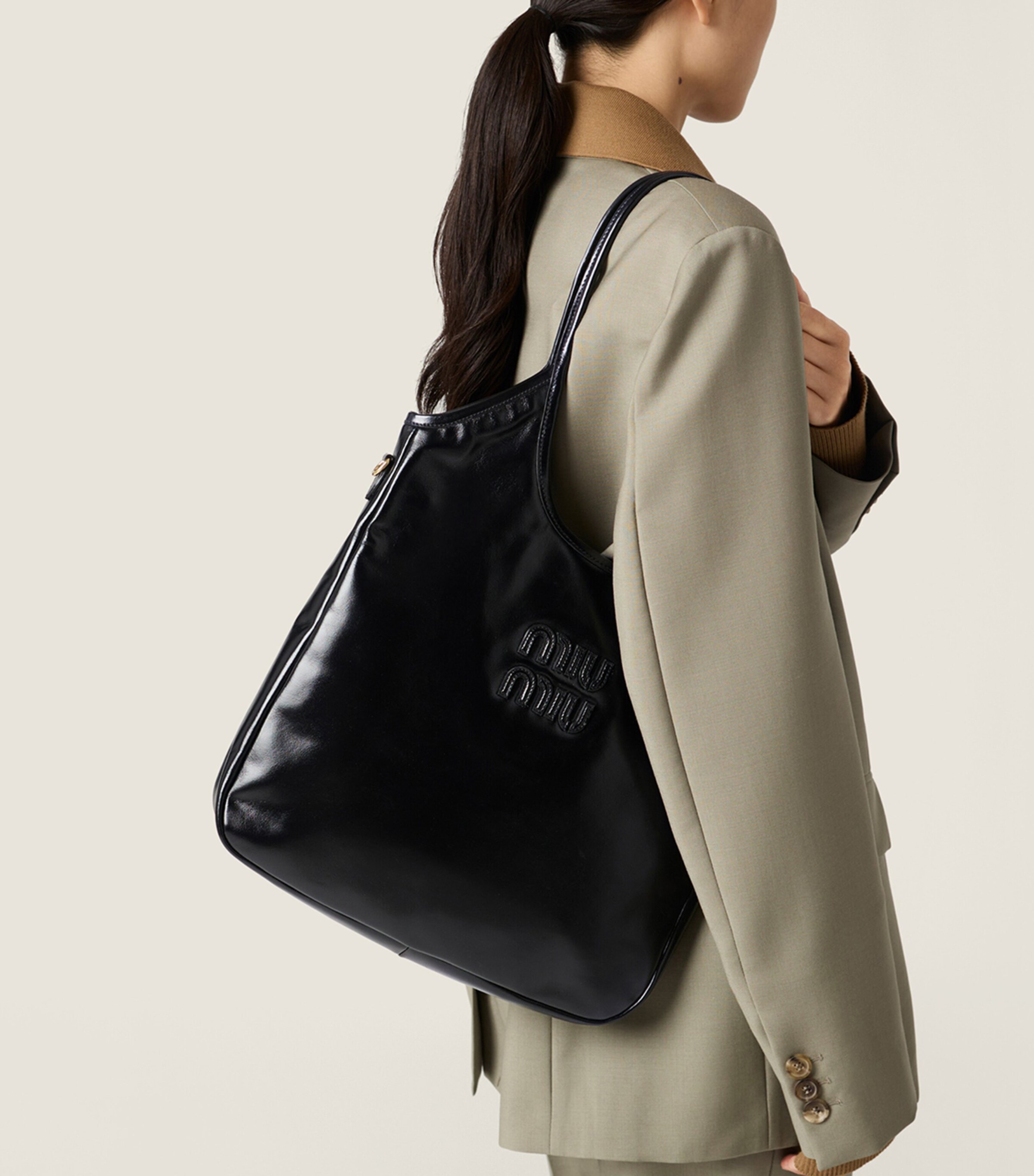 Leather Ivy Top-Handle Bag F0002 Image 8