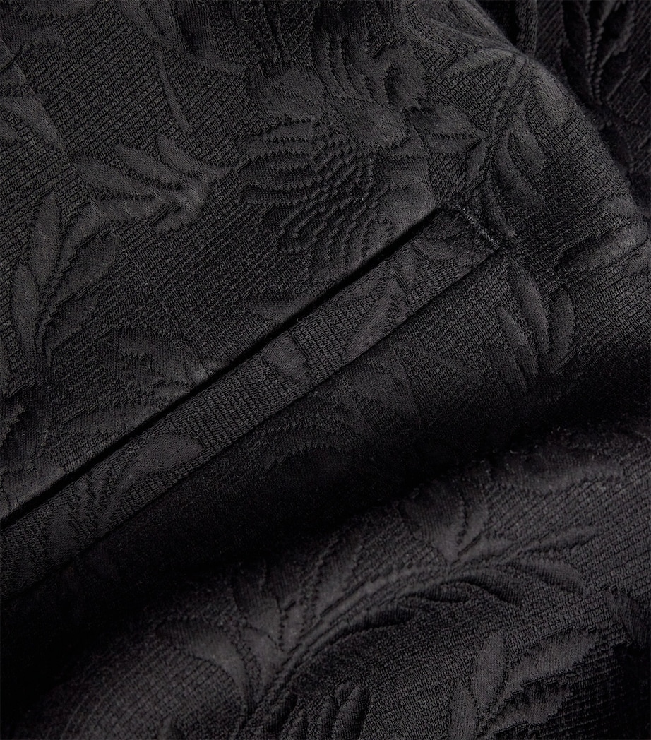 Floral Jacquard Trousers 900 BLACK Image 5