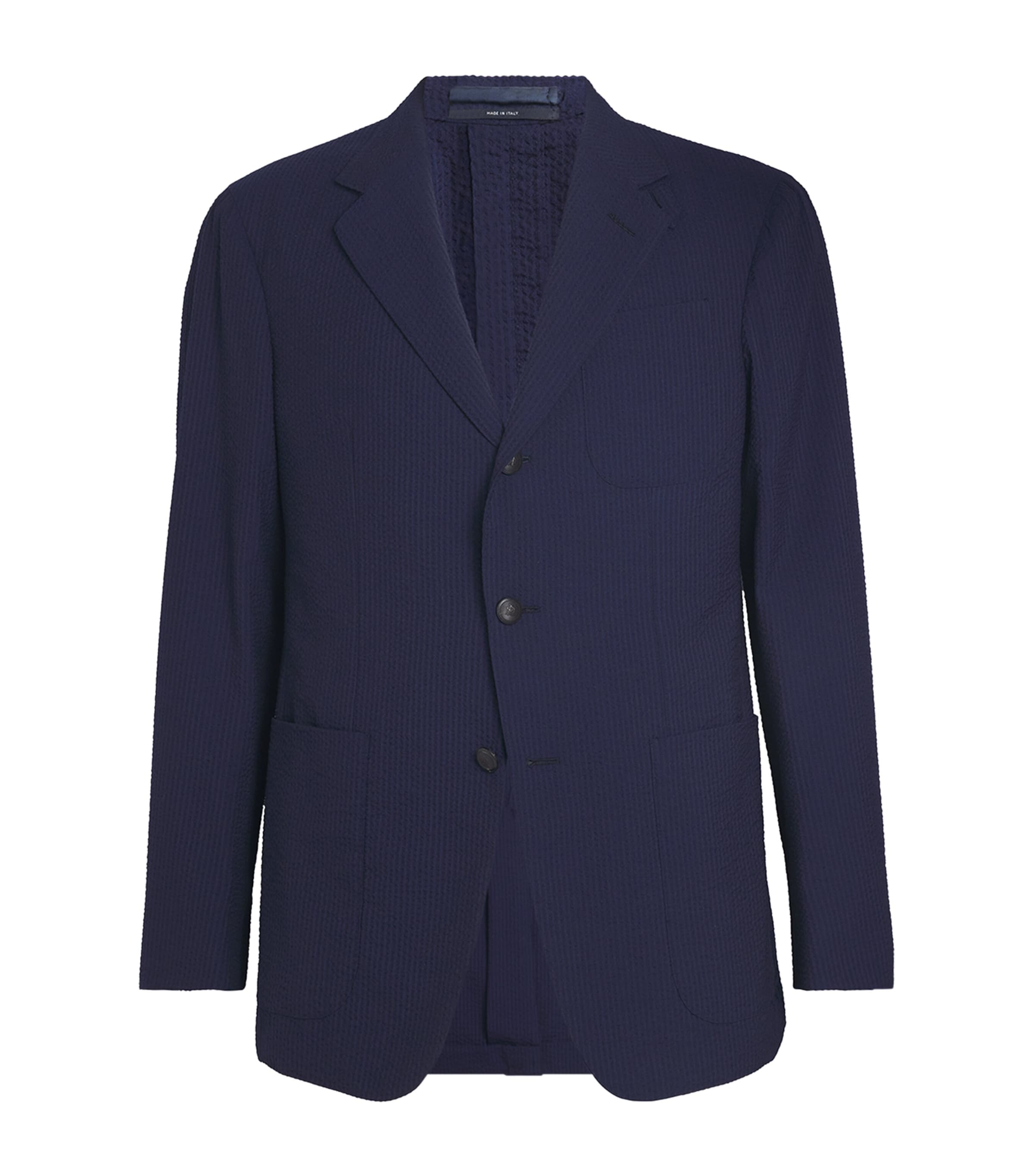 Dunhill Wool-silk Seersucker Cavendish Blazer
