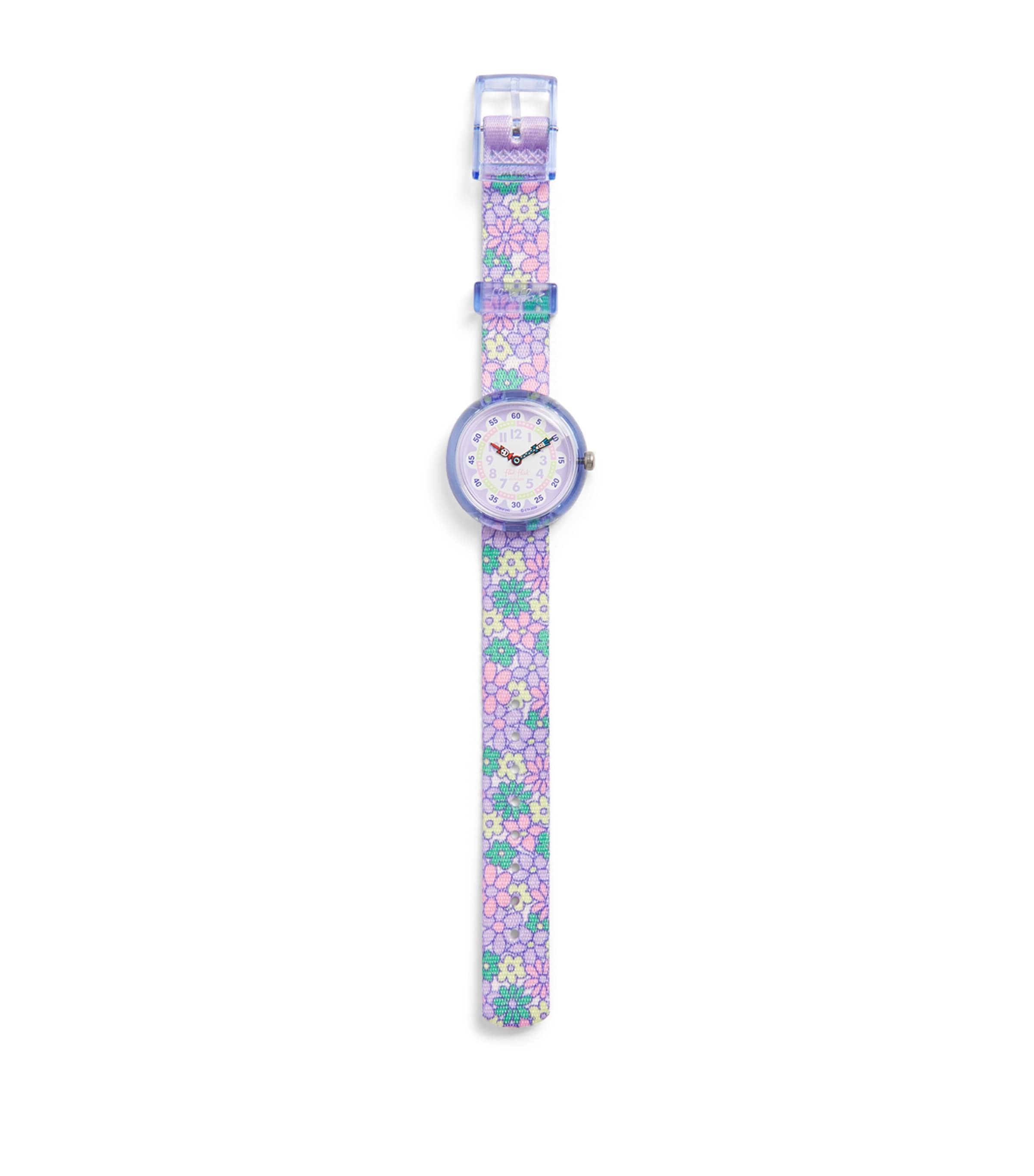 Flik Flak Flower Fields Watch 31.85mm Purple Image 1