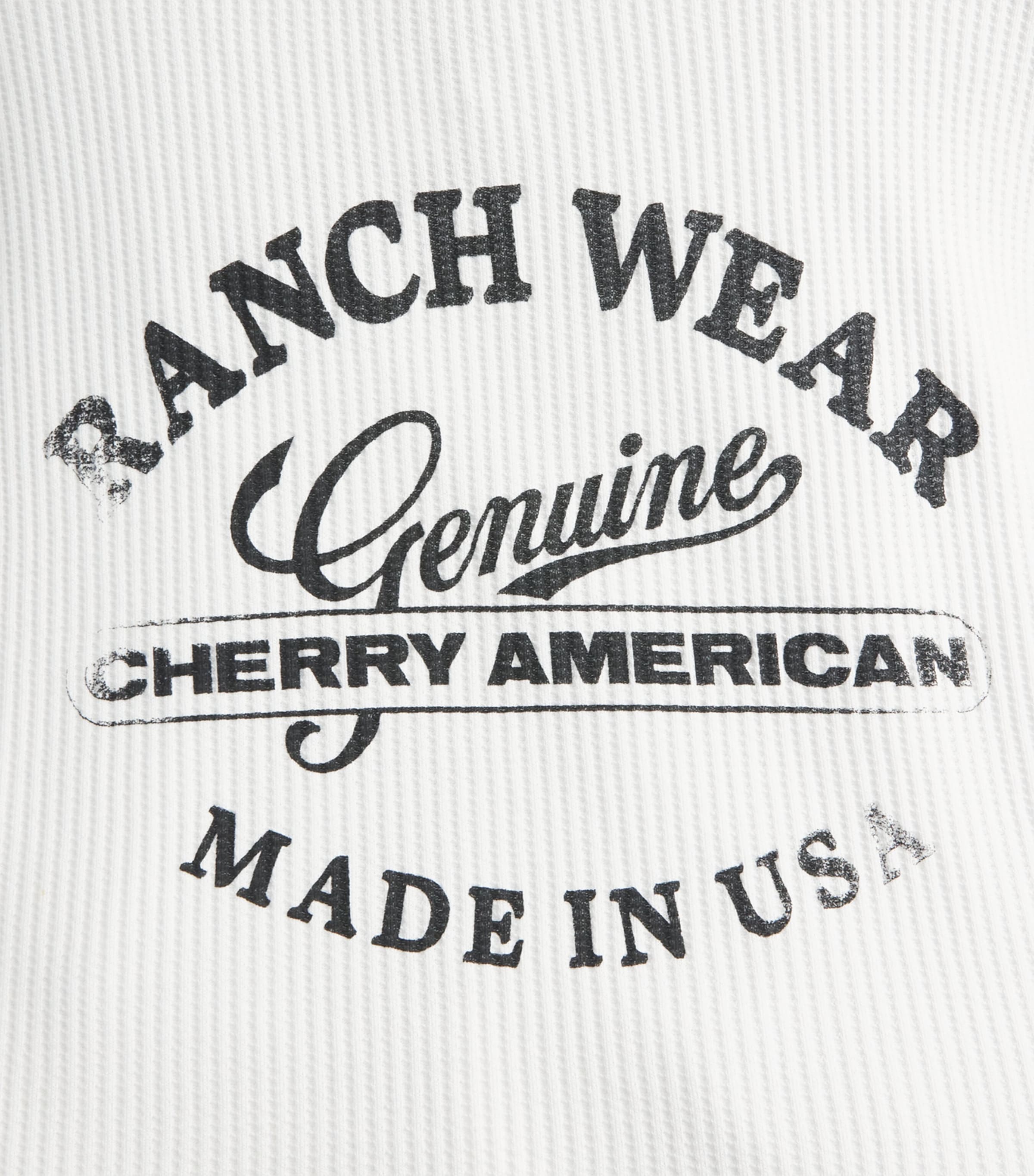 Cherry Los Angeles Mens Ranchwear Thermal Sweater White Image 6