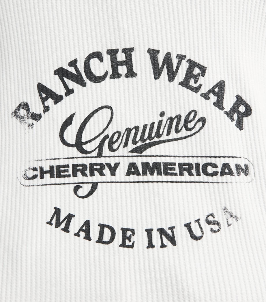 Cherry Los Angeles Mens Ranchwear Thermal Sweater White Image 6
