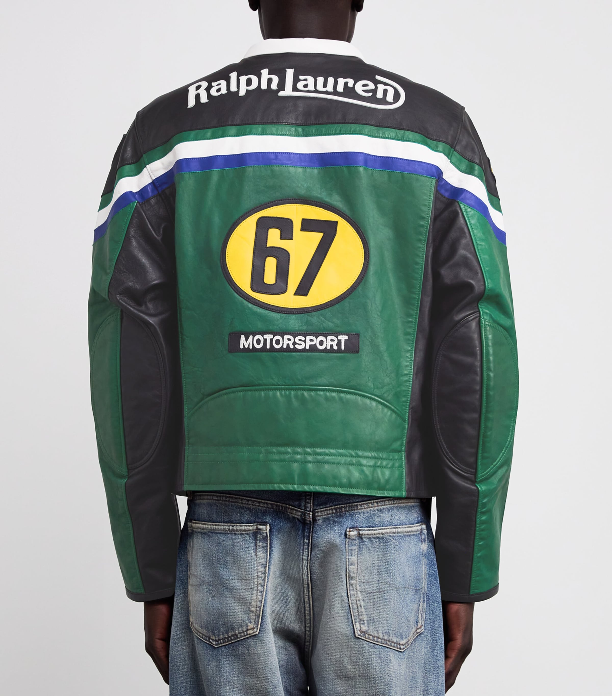 Polo Ralph Lauren Leather Café Racer Jacket | Harrods US
