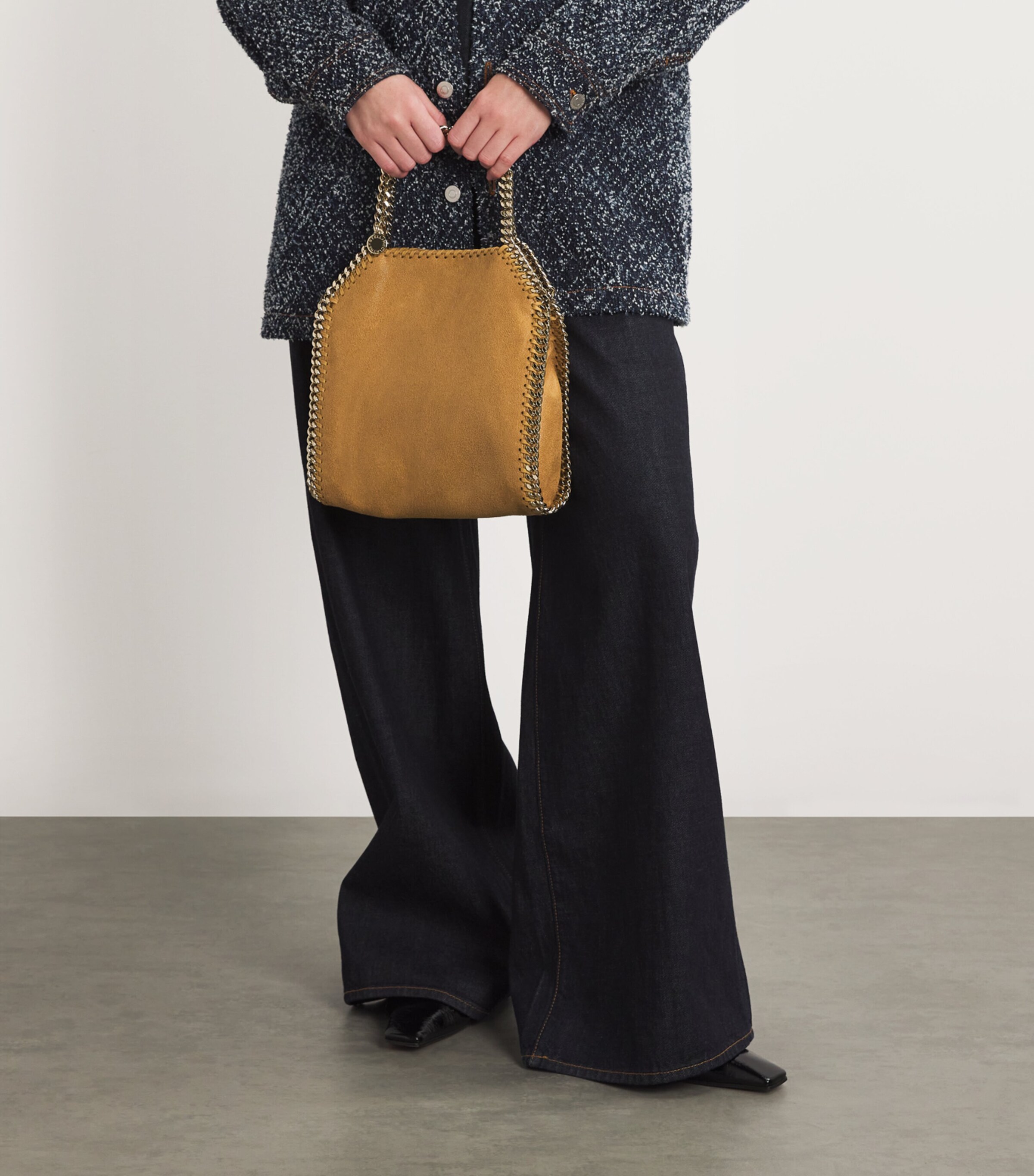 Stella McCartney Falabella Shaggy Deer Tote Bag | Harrods UK