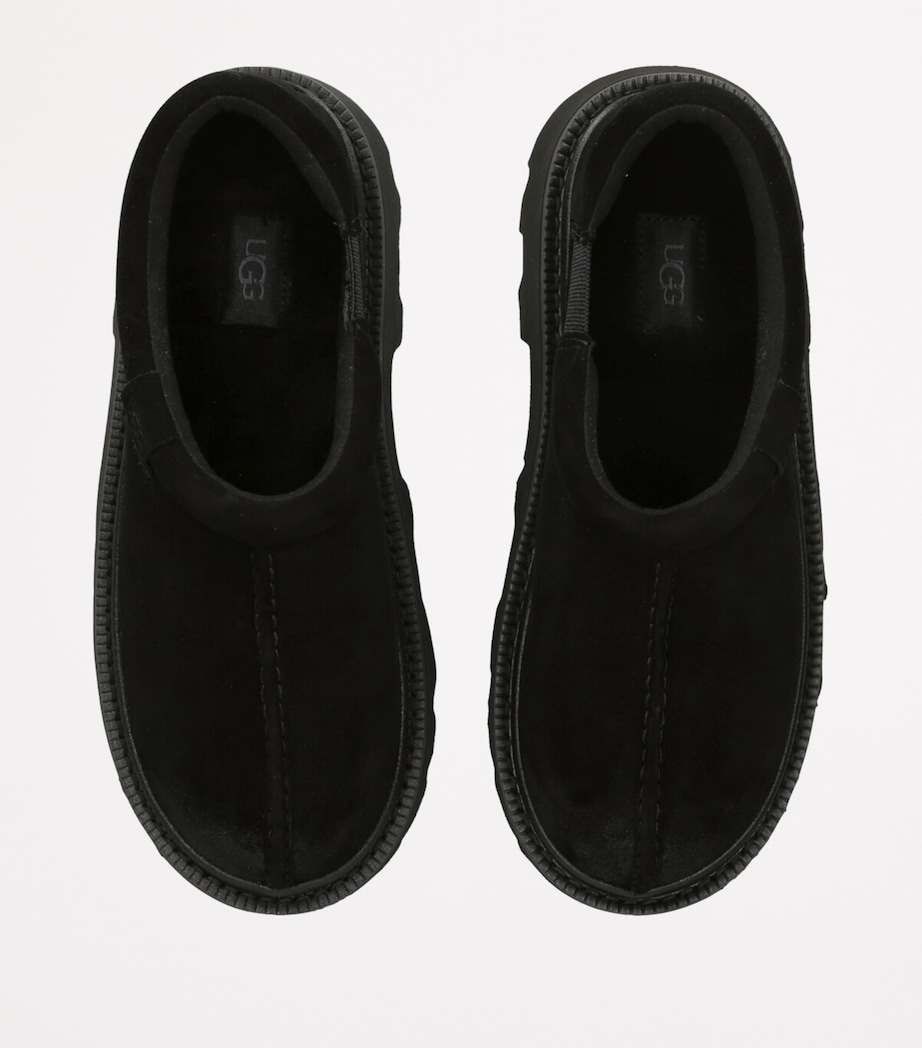 Suede Tasman Lug Slippers BLACK Image 4