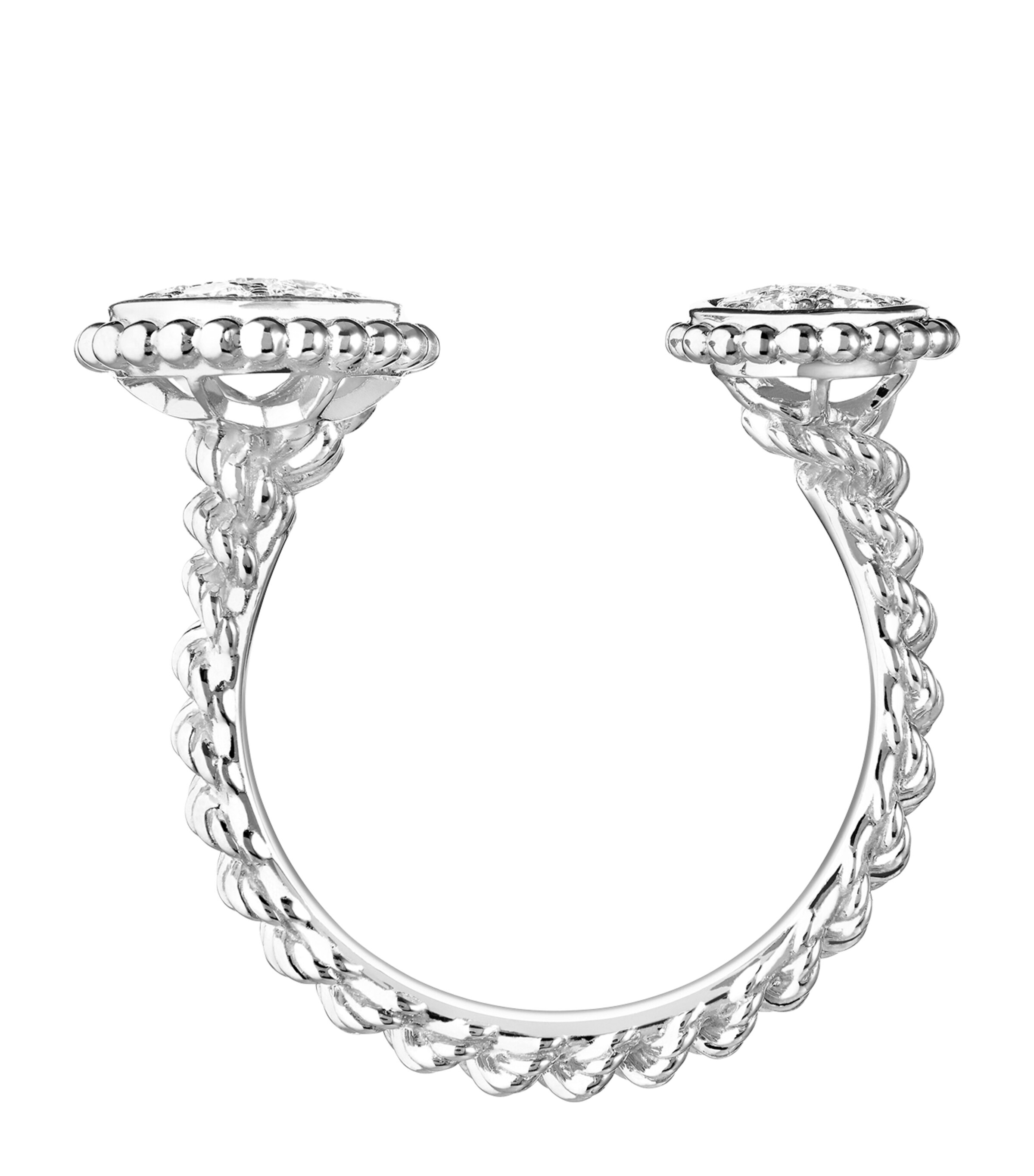 White Gold Serpent Bohème Two Motifs Ring WHITE GOLD Image 2