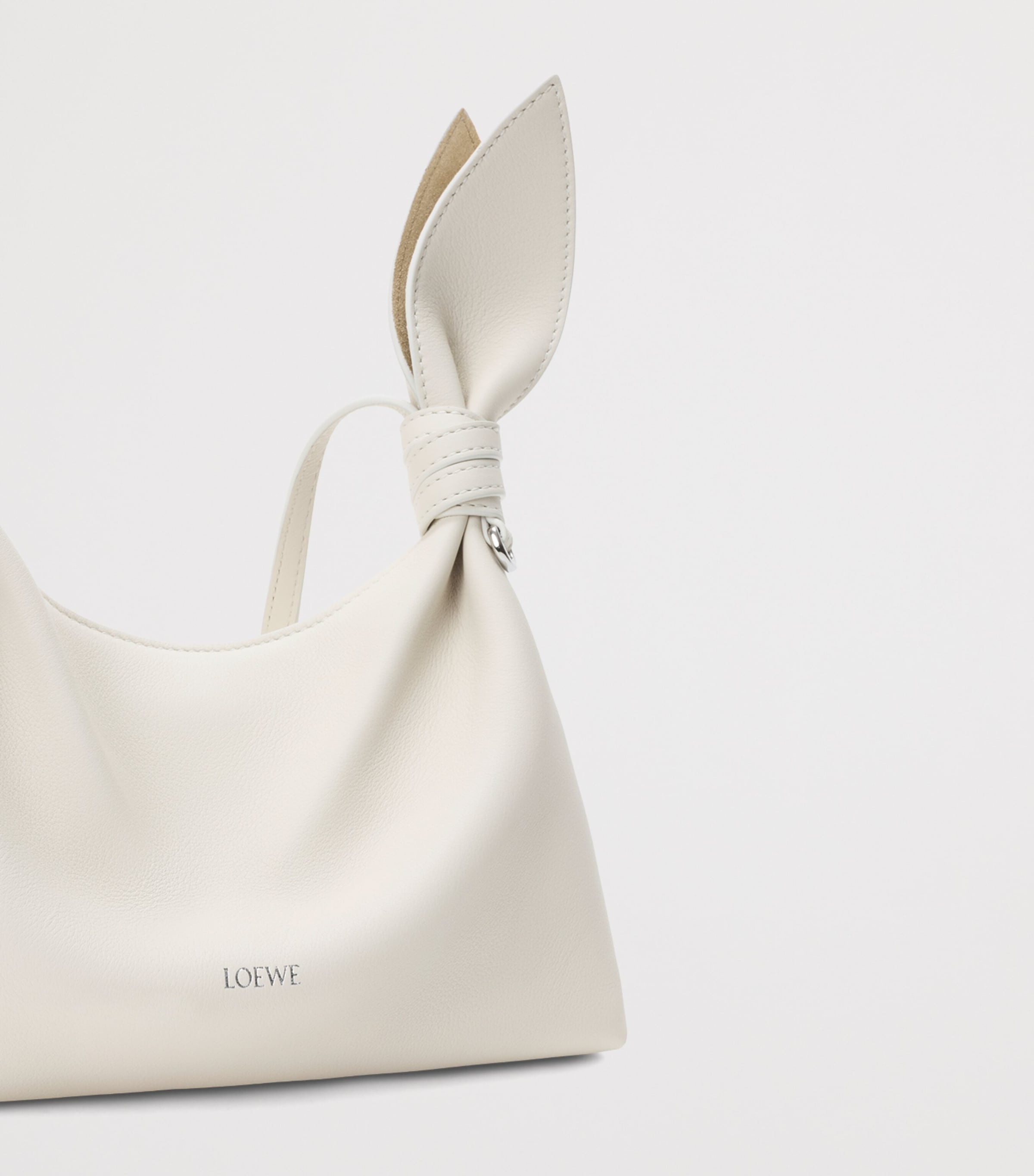 LOEWE Mini Leather Scarf Shoulder Bag Soft White Image 9