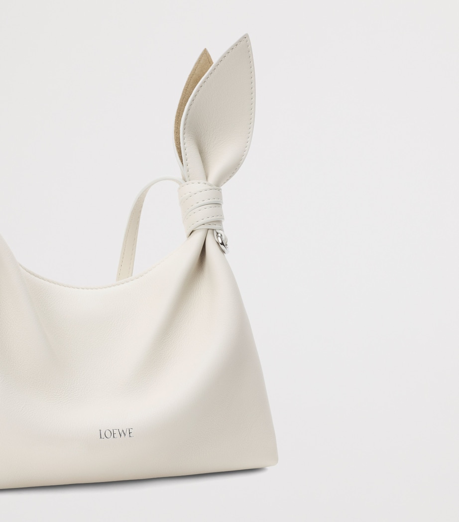 LOEWE Mini Leather Scarf Shoulder Bag Soft White Image 9