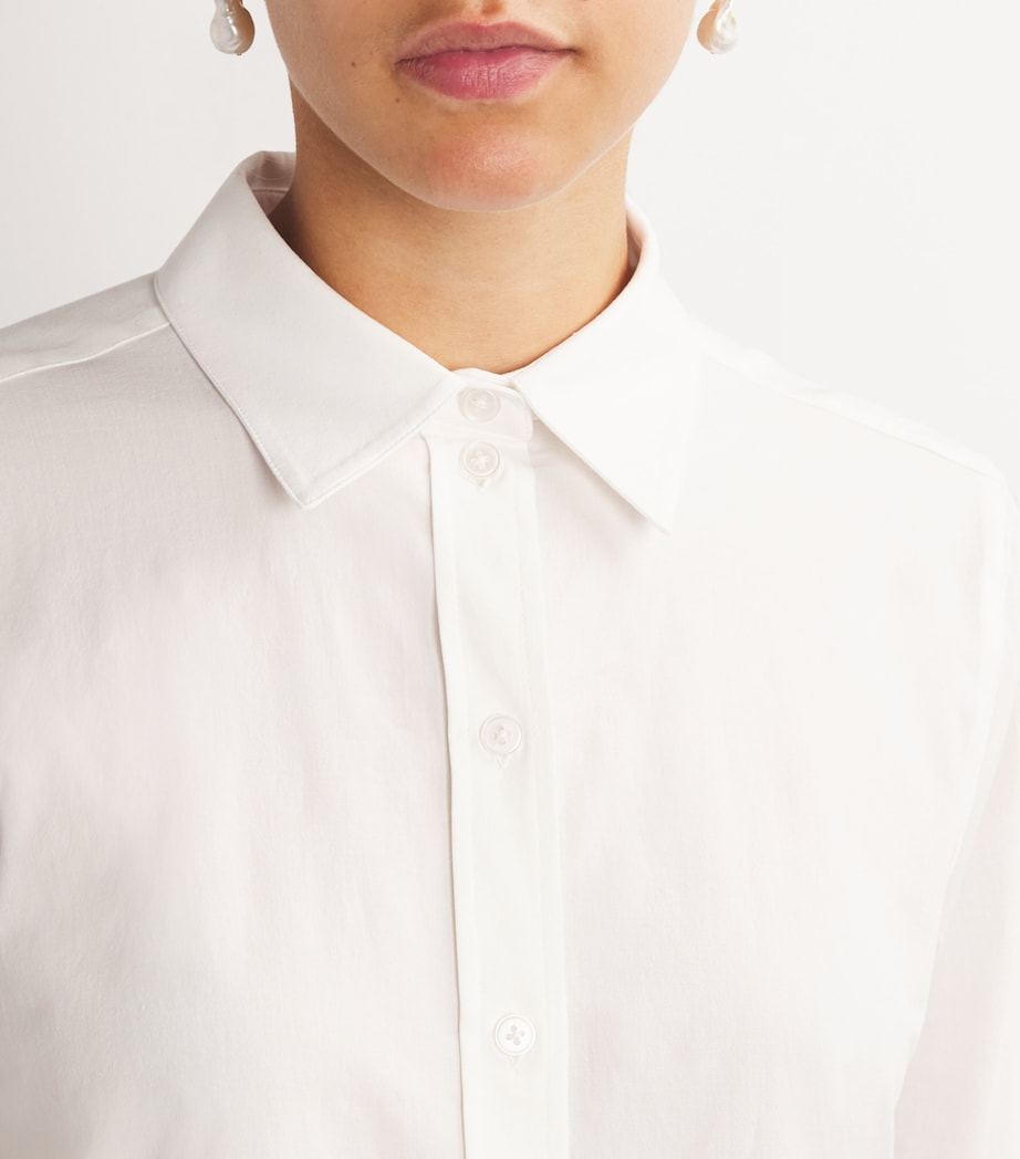 Cotton Travel Layering Shirt WHITE Image 6