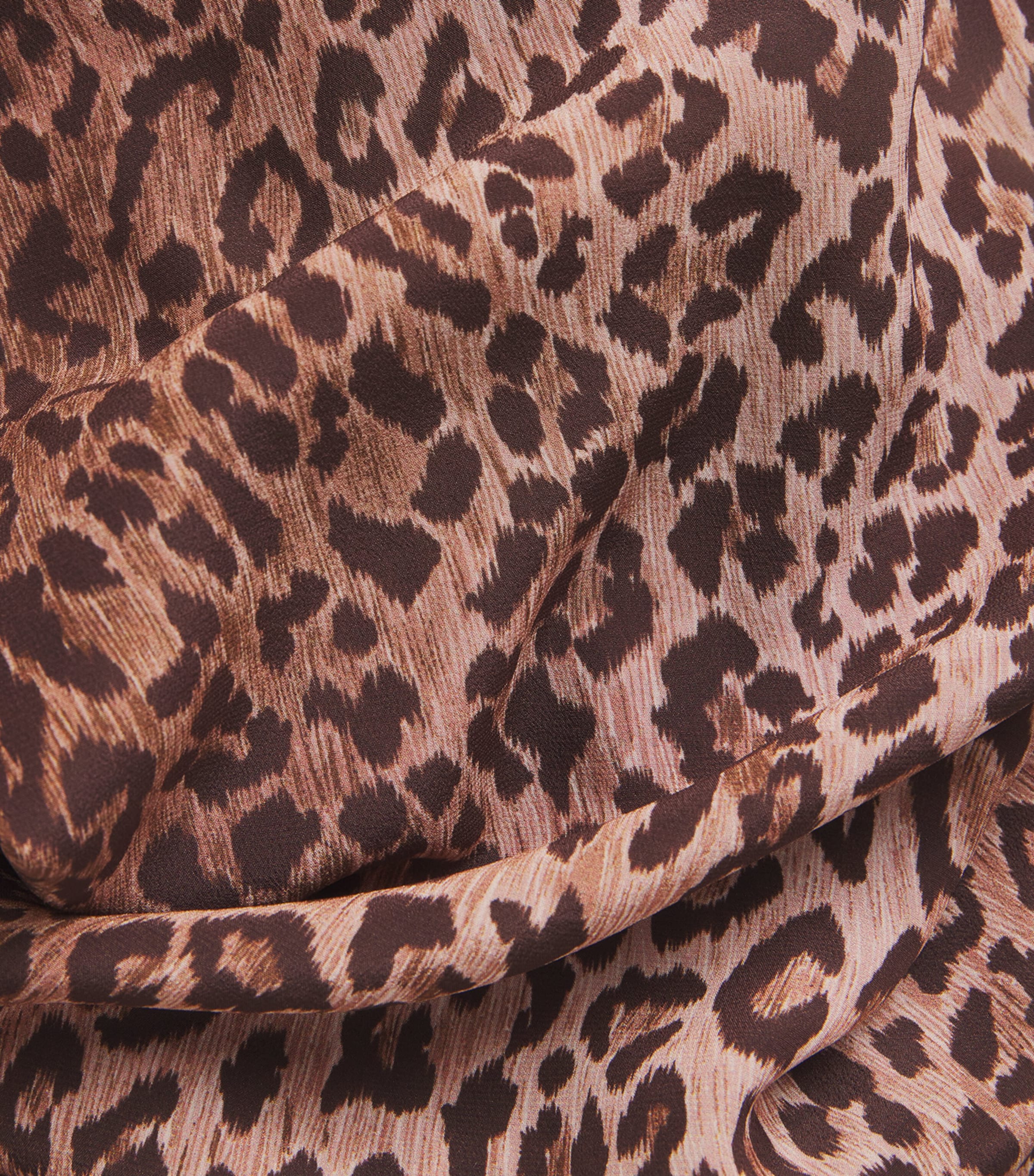 Silk Moss Pussybow Blouse LEOPARD Image 5