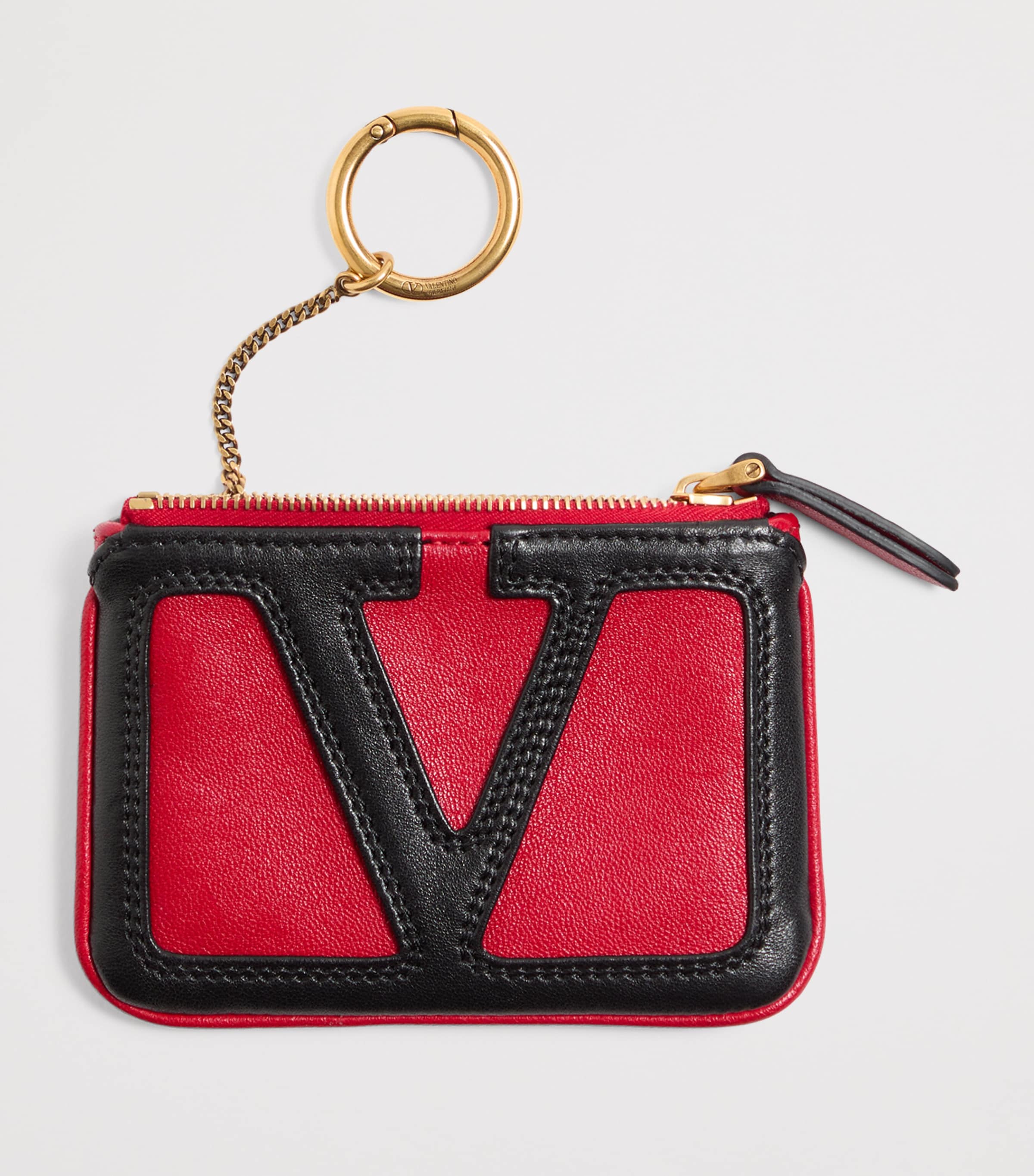 Valentino Garavani Leather Viva Superstar Keyring Case Akv Image 5