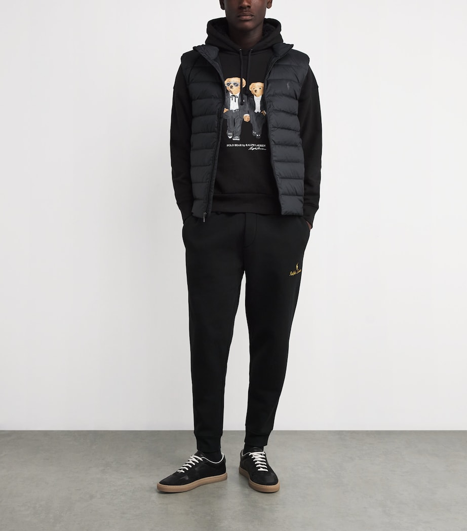 Cotton-Blend Ralph and Ricky Polo Bear Hoodie BLACK Image 2