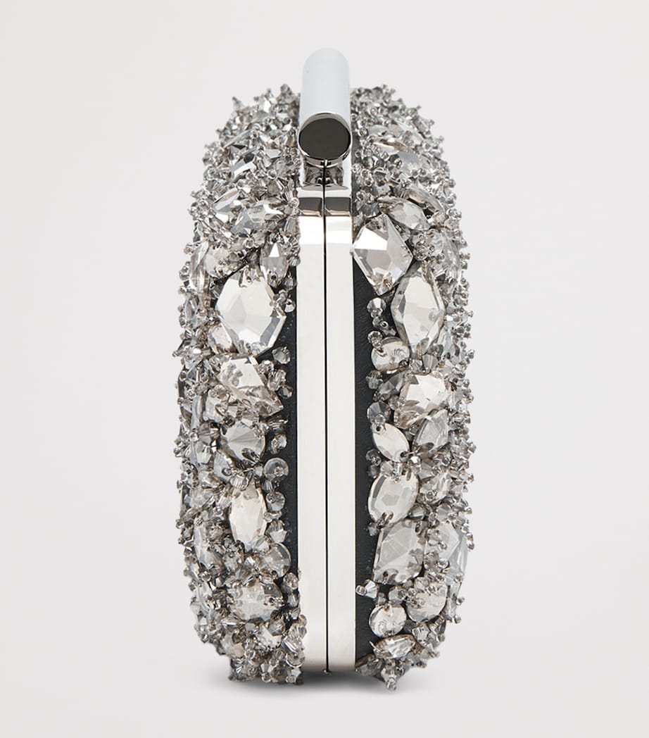 Leather T-Bar Box Clutch Bag 1402 Image 4