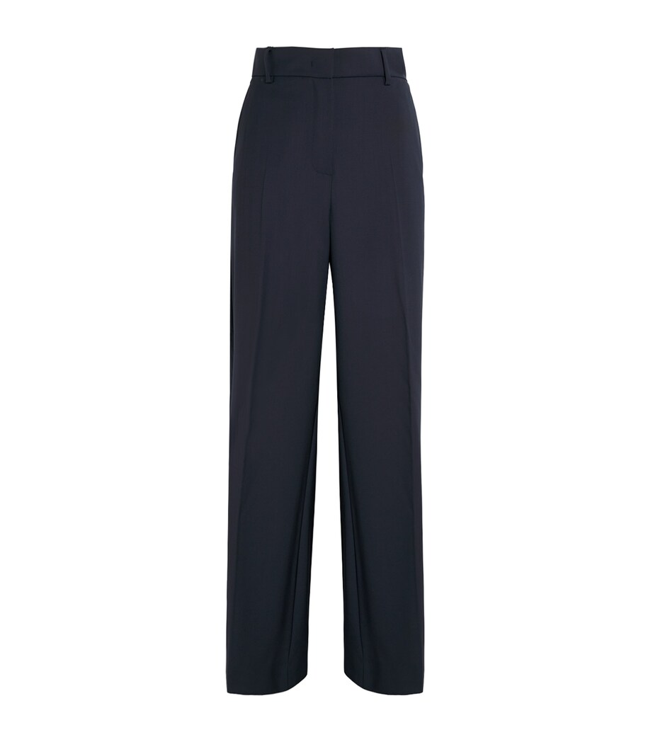 Virgin Wool Tailored Trousers NAVY Image 1