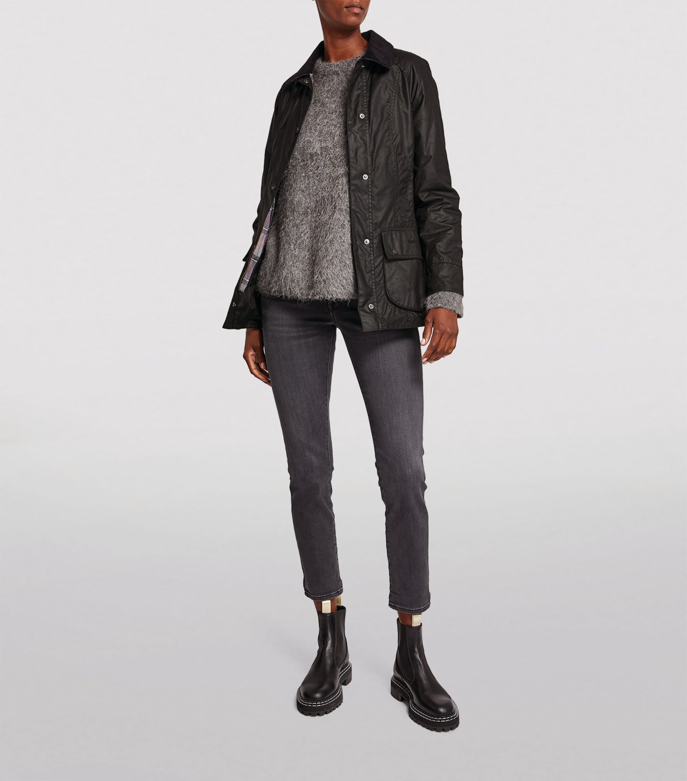 Classic Beadnell Jacket BLACK Image 2