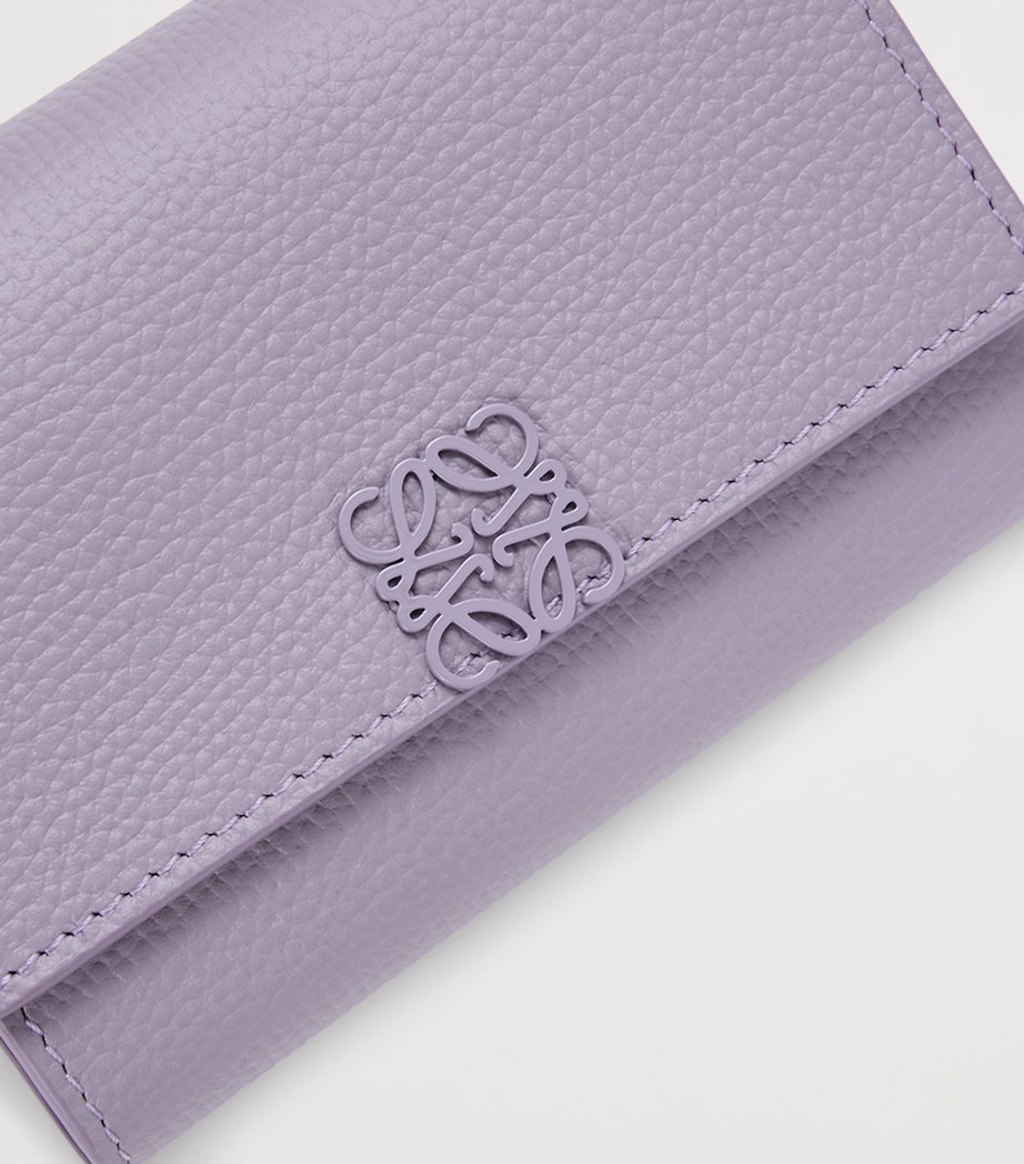 Small Leather Anagram Wallet DIRTY MAUVE Image 5