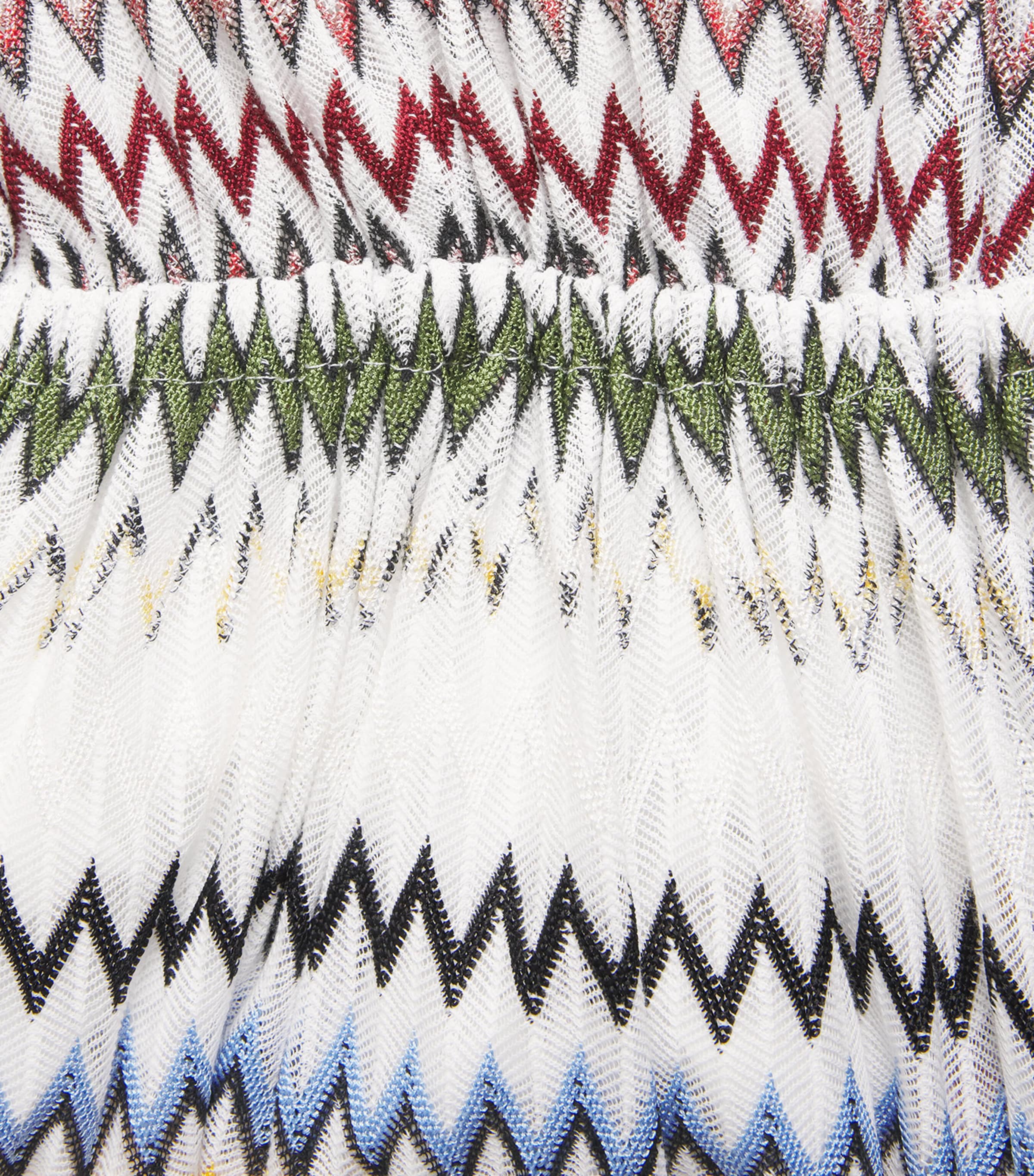 Chevron Tunic Mini Dress S01K2 MULTI W WHITE Image 5