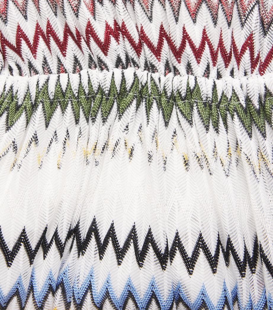 Chevron Tunic Mini Dress S01K2 MULTI W WHITE Image 5