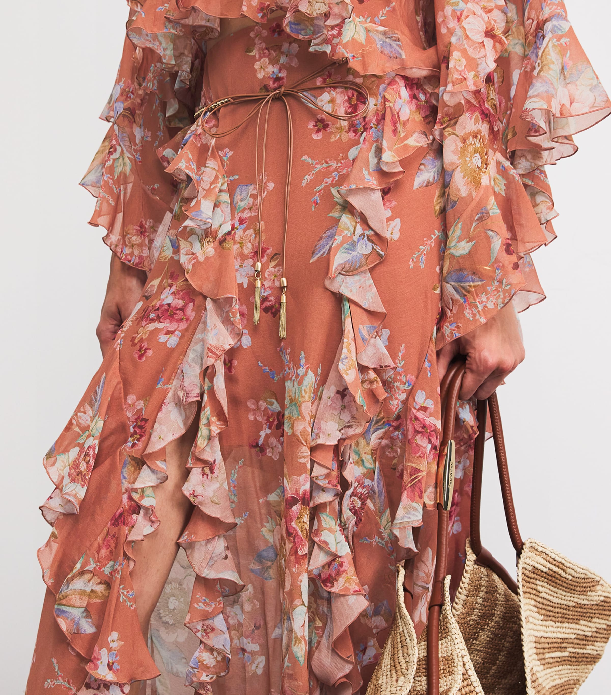 Cotton-Silk Awaken Maxi Skirt CINNAMON FLORALCNFL Image 5