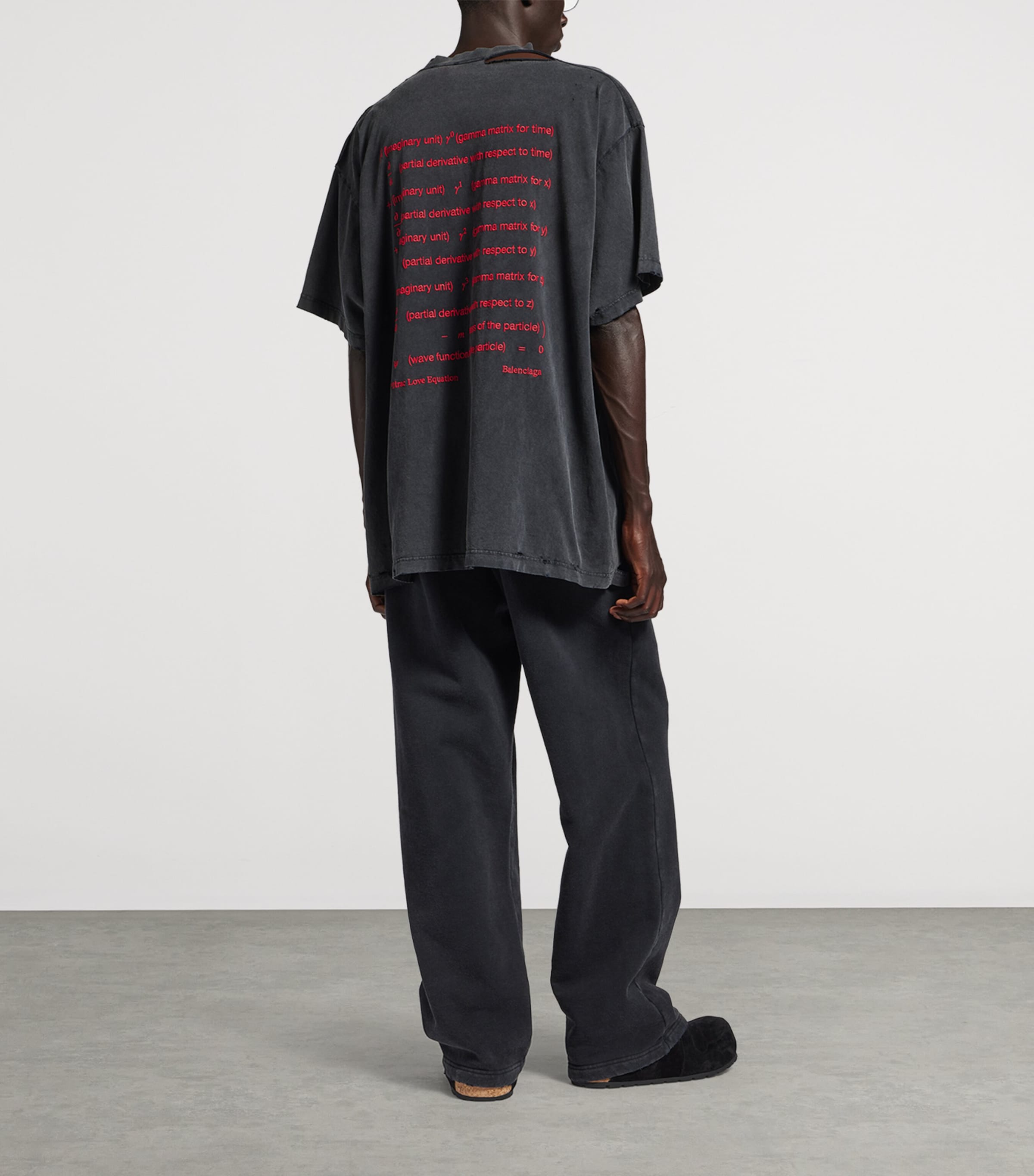 Balenciaga Mens Cotton Dirac Formula T-Shirt Image 3