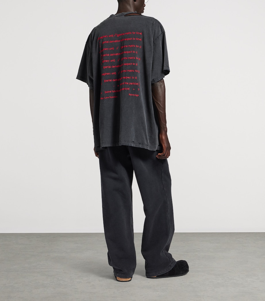 Balenciaga Mens Cotton Dirac Formula T-Shirt Image 3