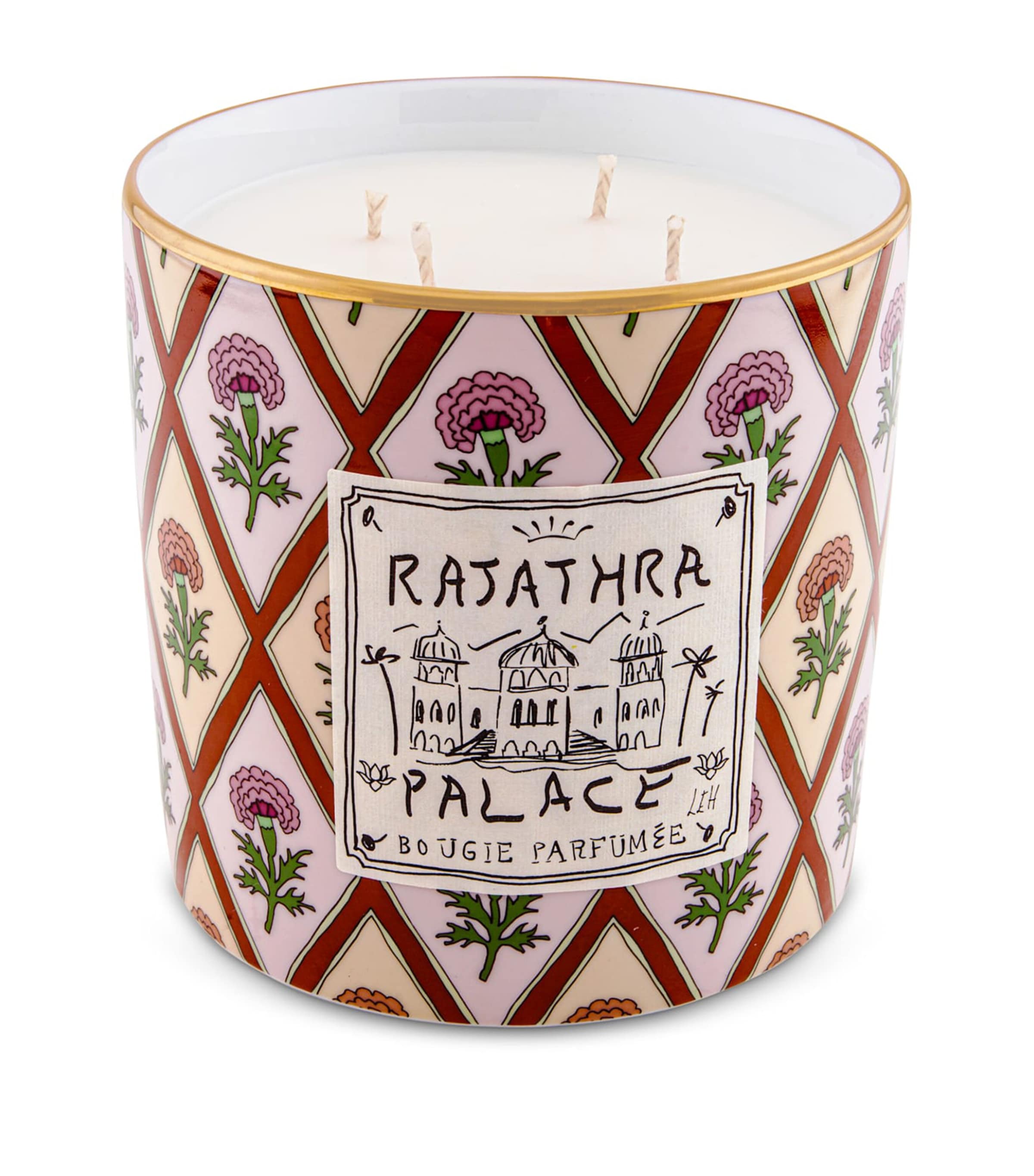 GINORI 1735 x Luke Edward Hall Large Rajathra Palace Scented Candle | Home New In | Home Accessories | Candles