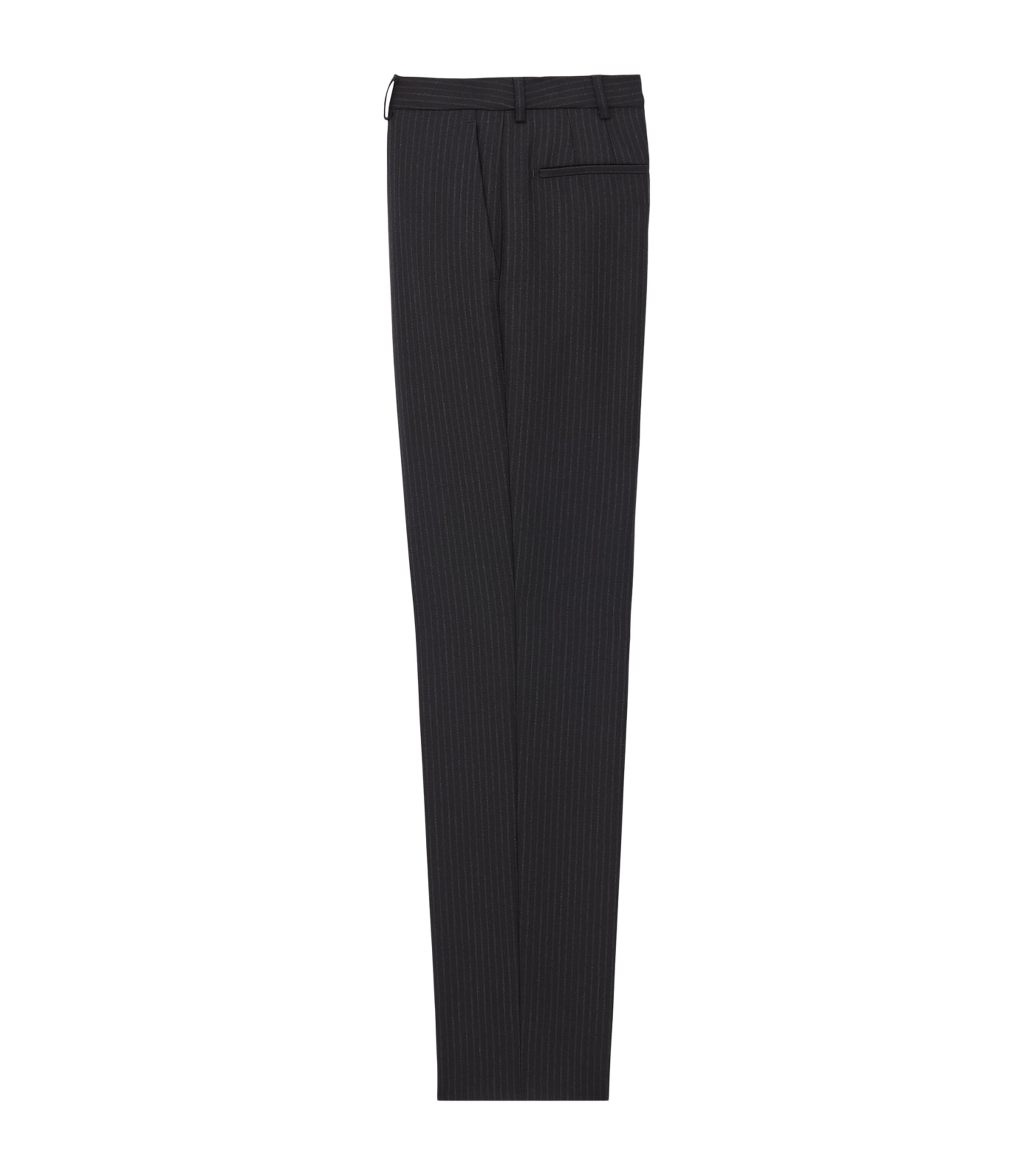Wool Stripe Slim Trousers 1066 Image 2