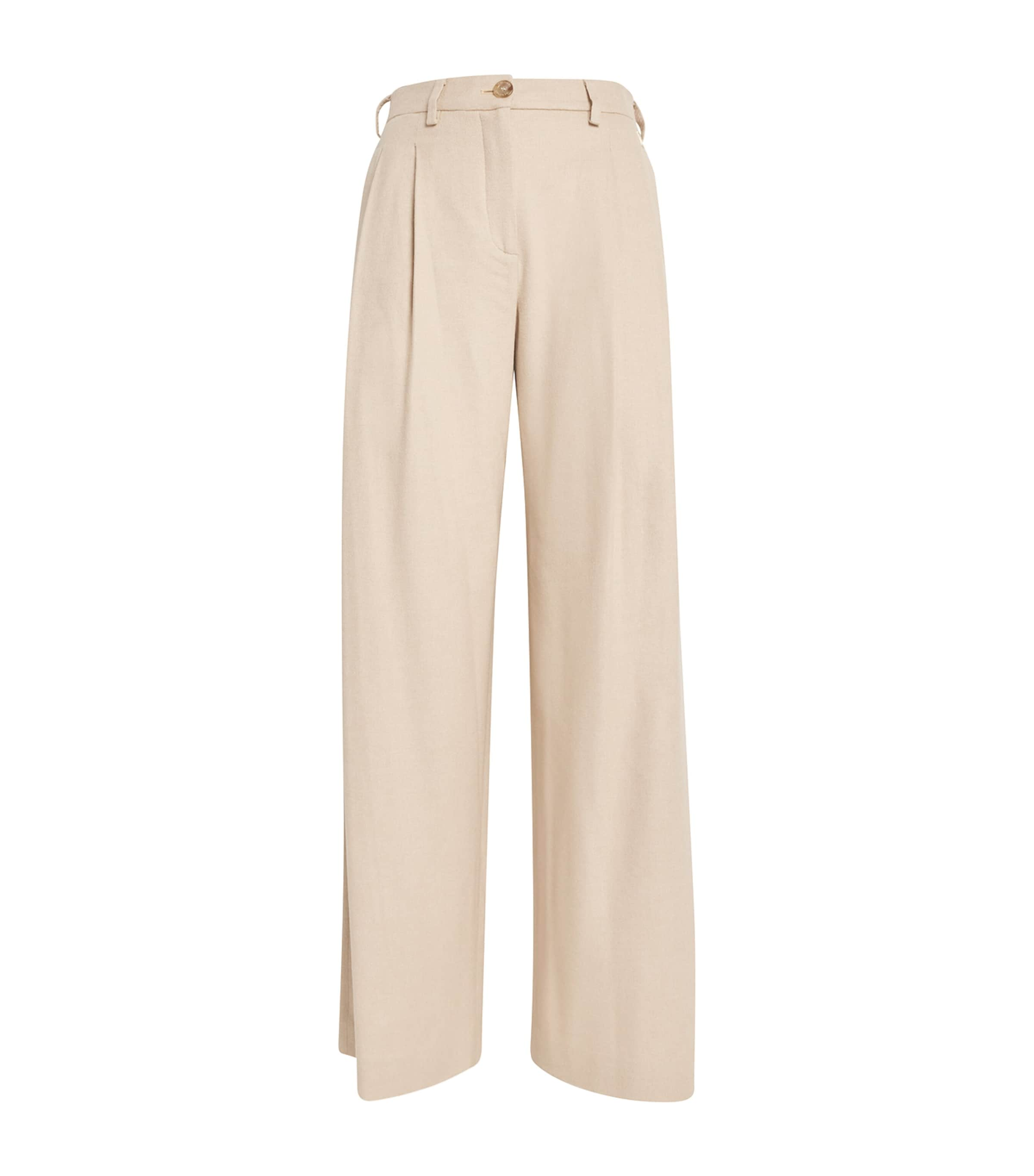 Colombo Wide-leg Trousers In Neutral