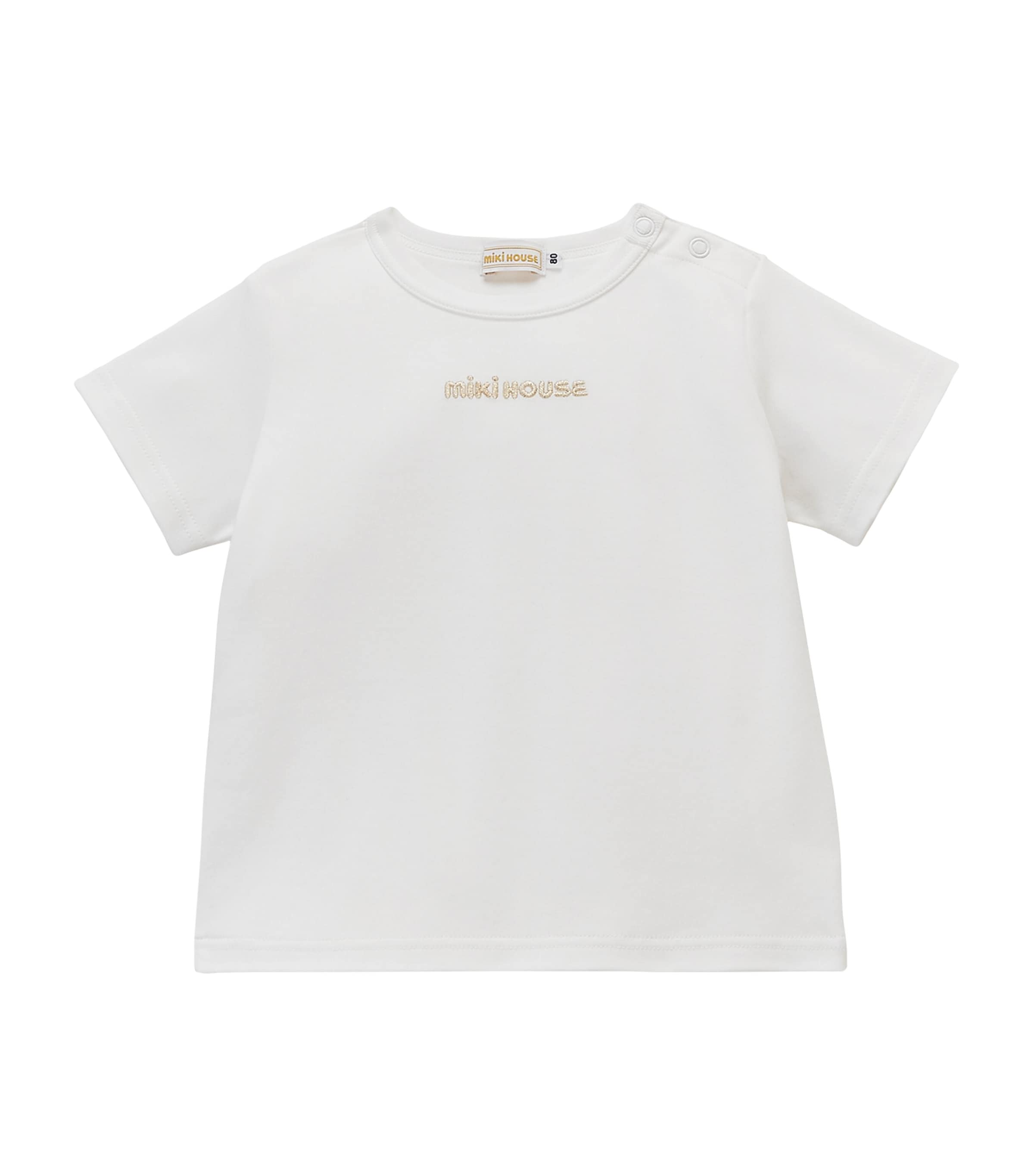 Miki House Logo T-shirt In White