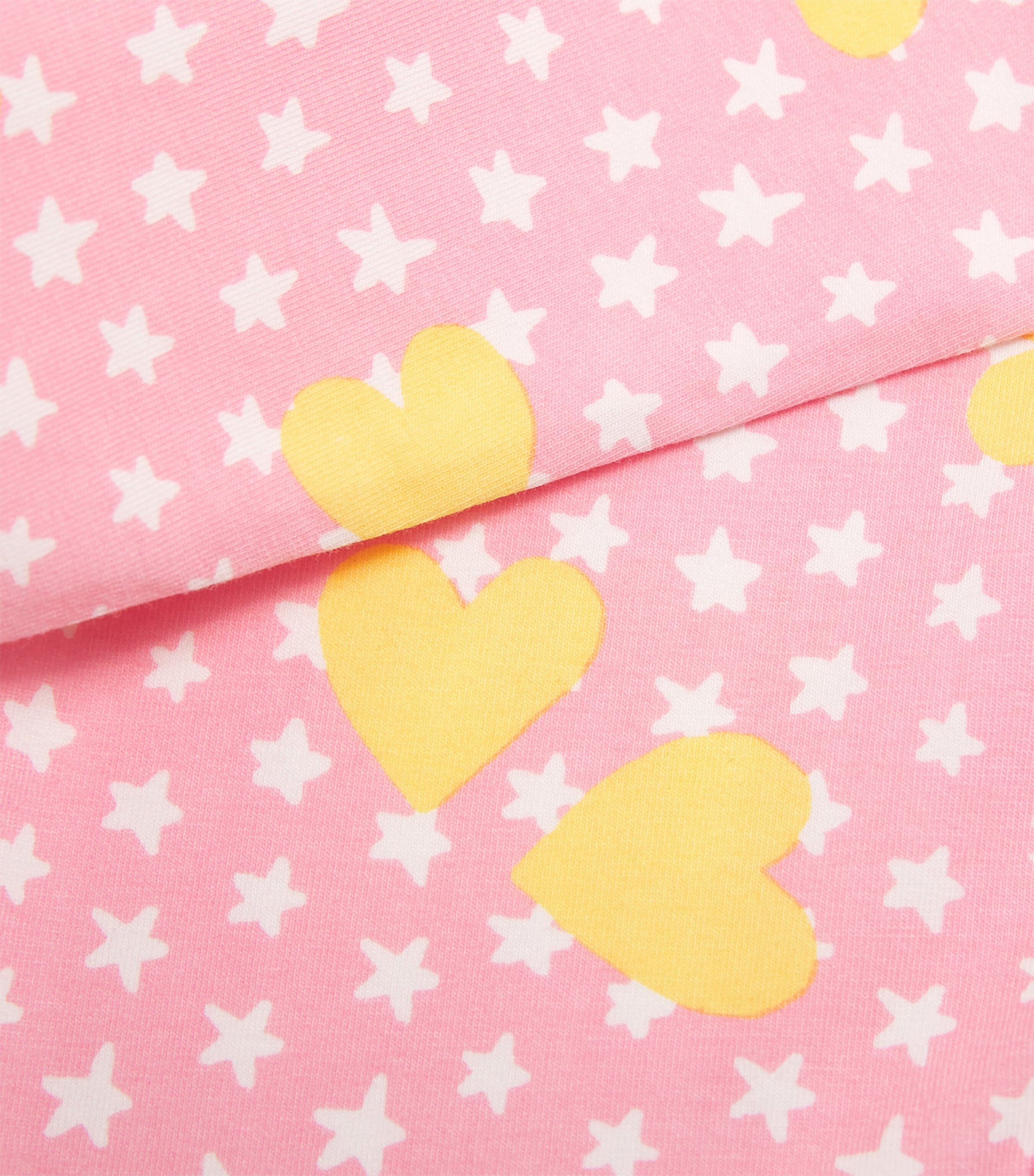 Cotton-Blend Heart Print Leggings 51UMCROSA/MULTICOLOR Image 3