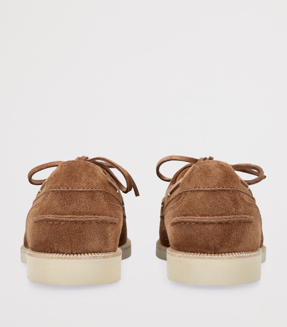 Suede Boat Shoes BROWN Image 2