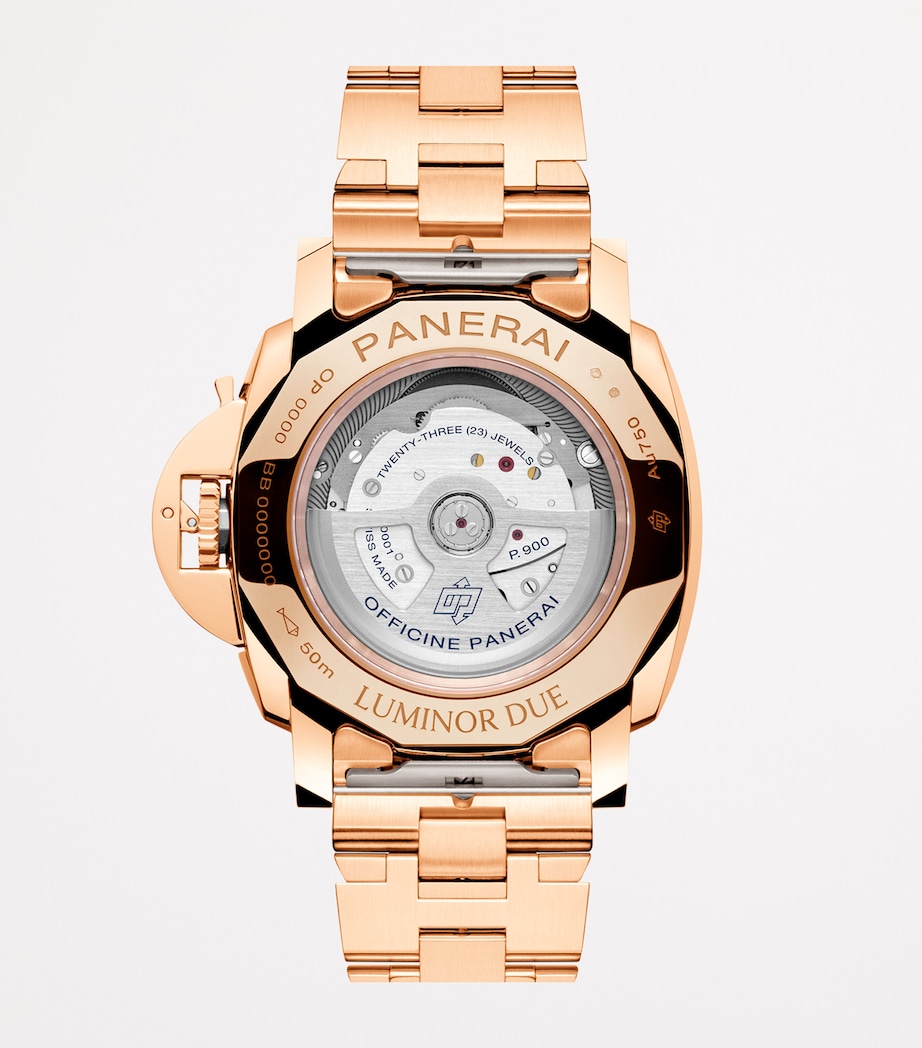 Rose Gold Luminor Due TuttoOro Watch 42mm WHITE Image 6