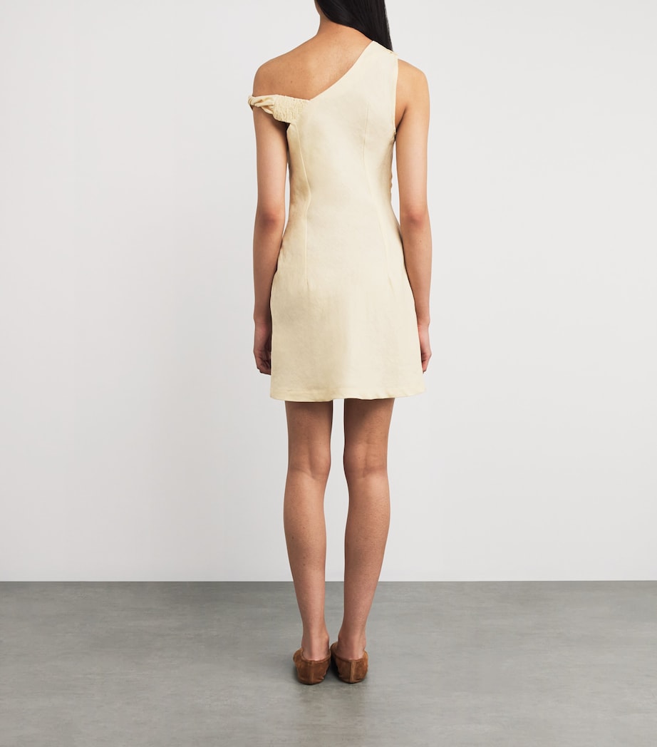 Linen Suis Mini Dress BUTTER Image 3