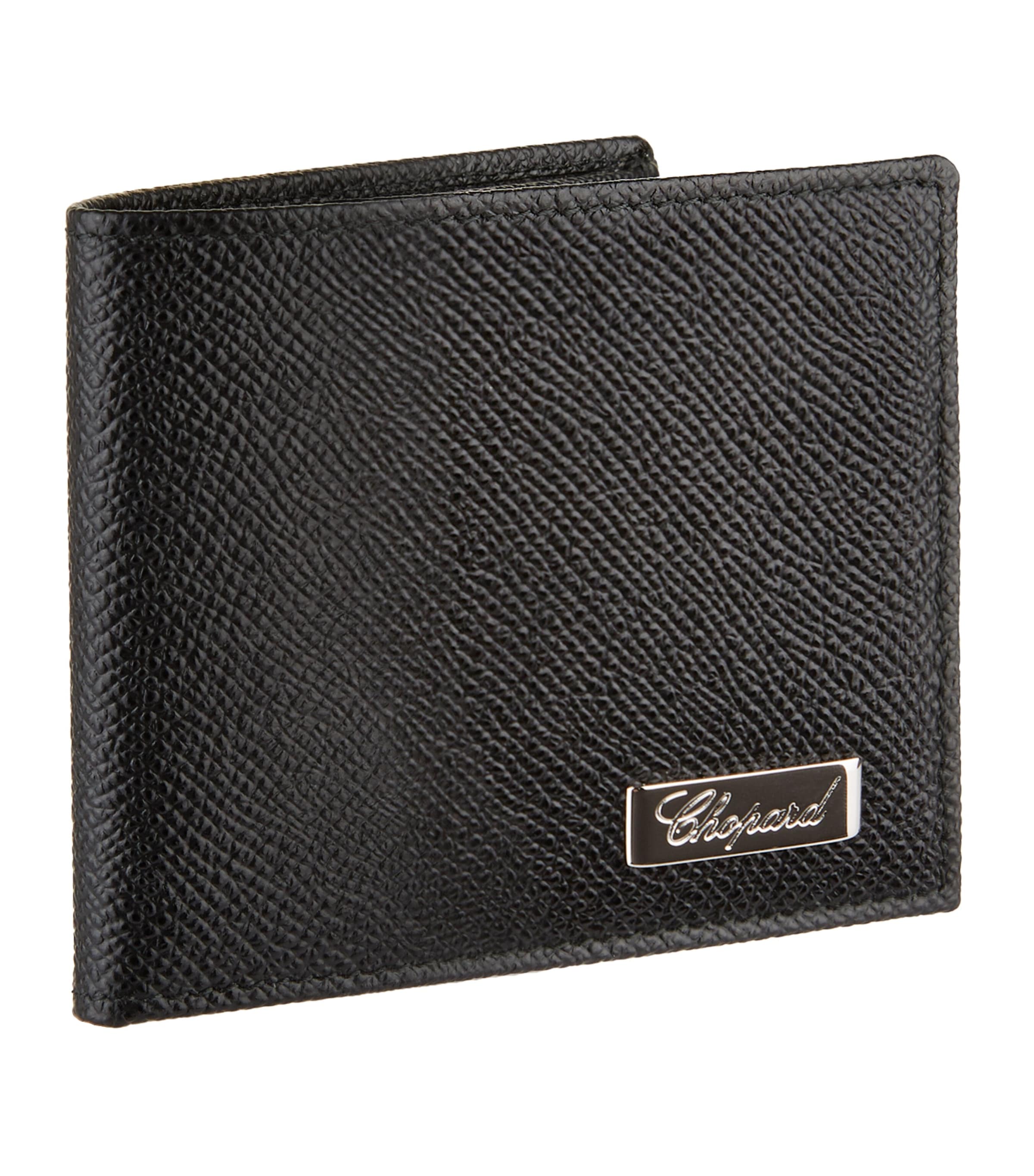 Chopard Small Leather Il Classico Bifold Wallet In Black