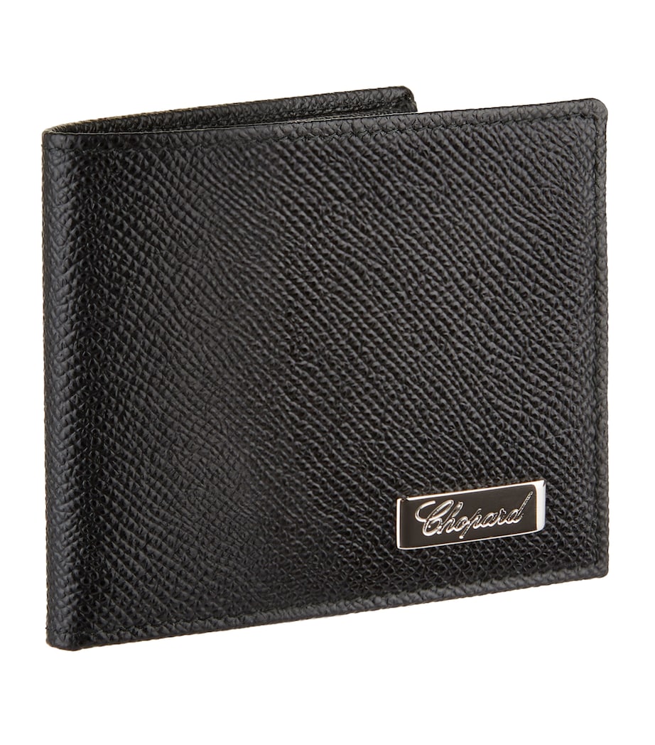Small Leather Il Classico Bifold Wallet BLACK Image 1