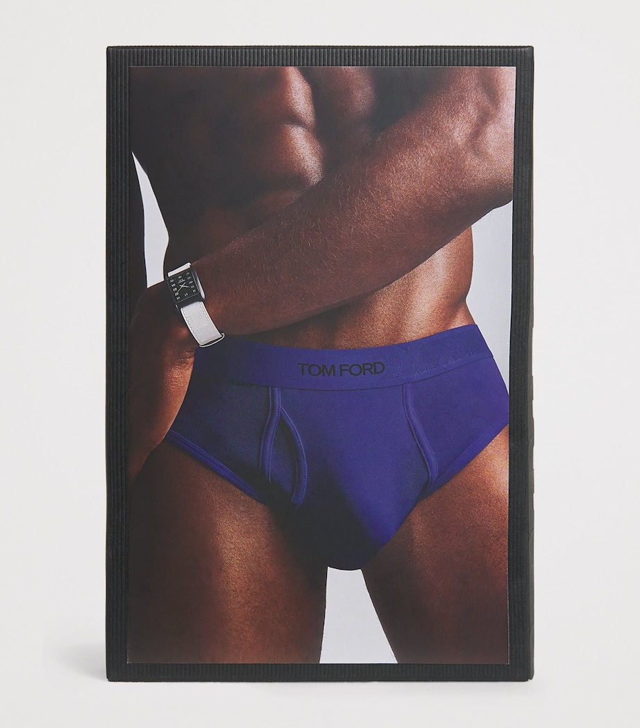 Stretch-Cotton Logo Briefs 408 MIDNIGHT BLUE Image 4