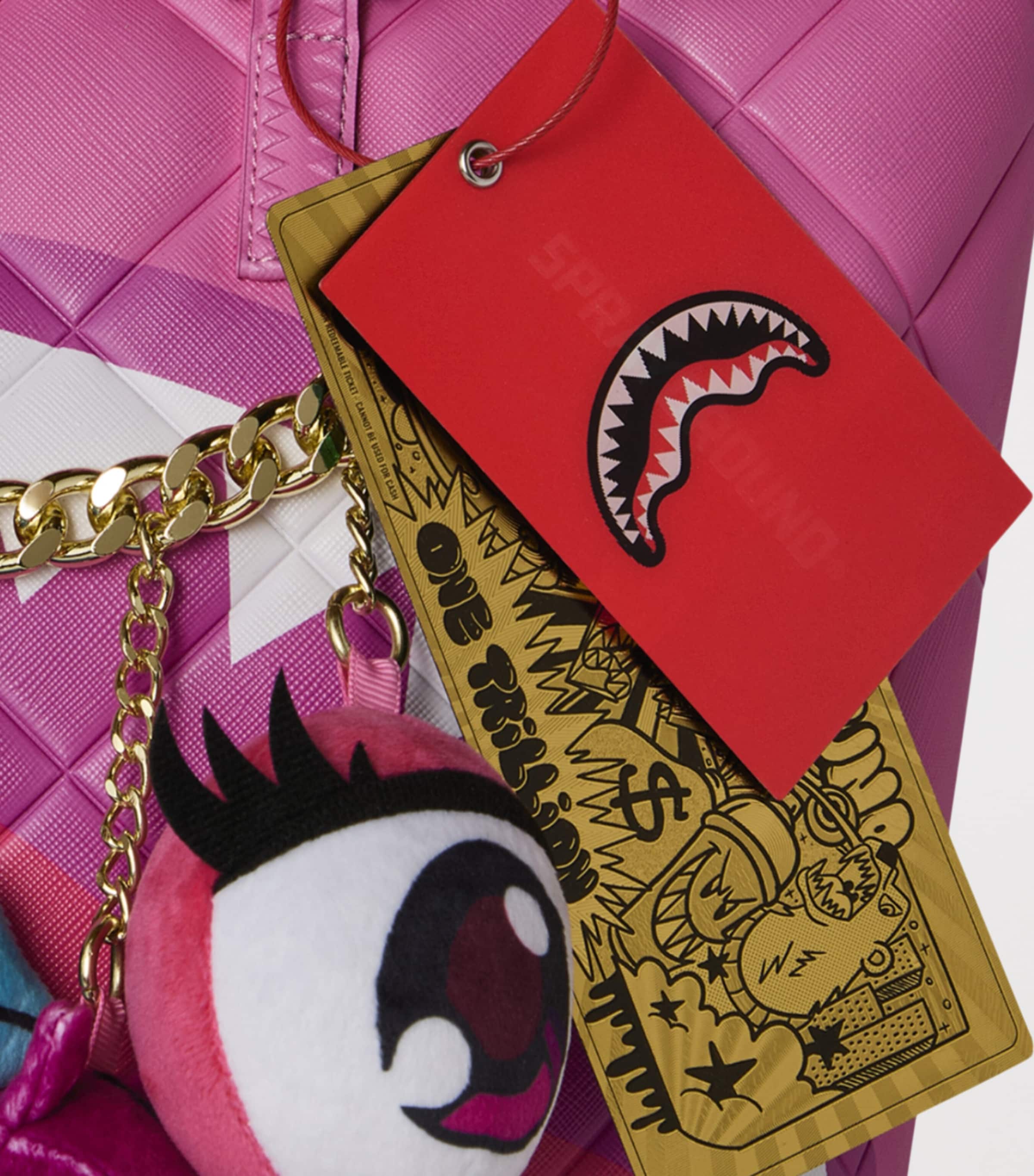 Sprayground Quilted Kawaii Cutie Tote Bag Pink Image 6