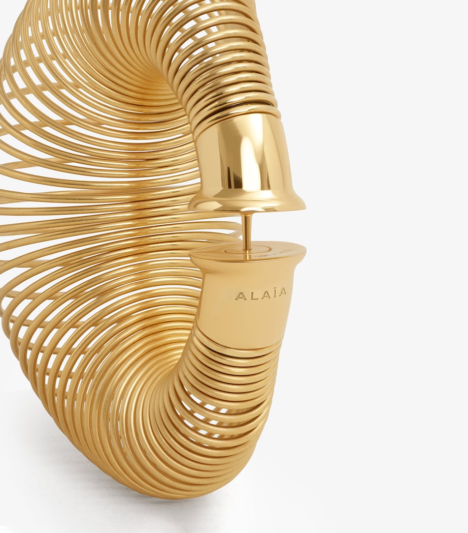 Alaïa Spiral Hoop Earrings Or Image 3