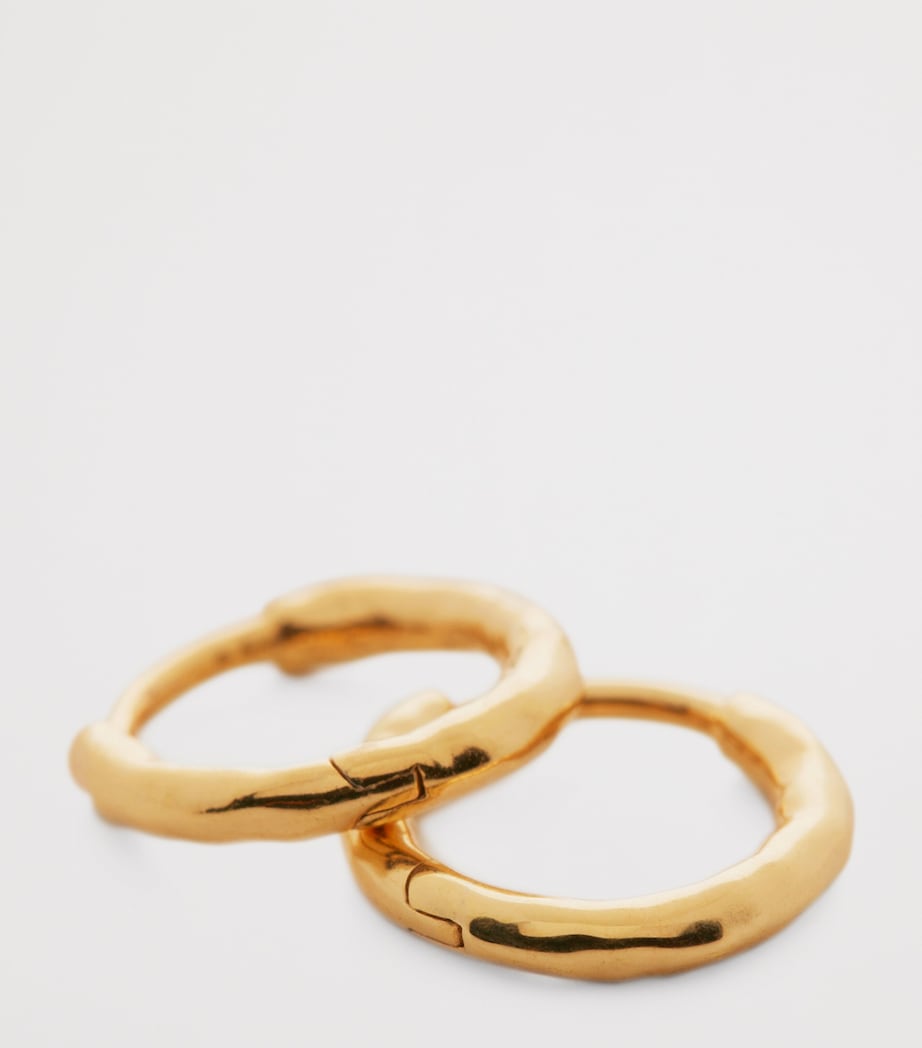 Gold Vermeil Siren Muse Huggie Earrings 18K GOLD VERMEIL Image 2
