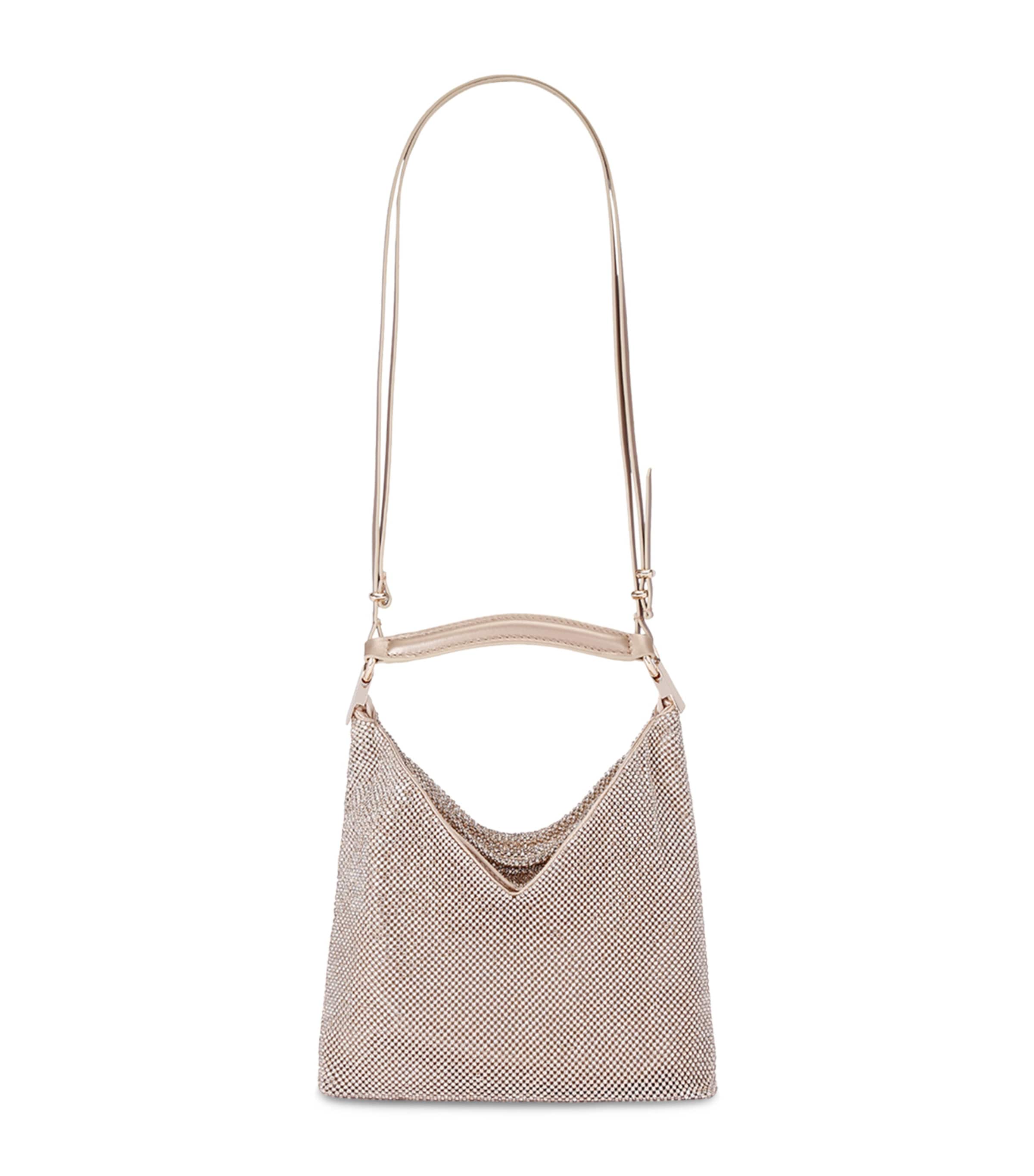 Benedetta Bruzziches Embellished Ciao Bella Shoulder Bag In Beige