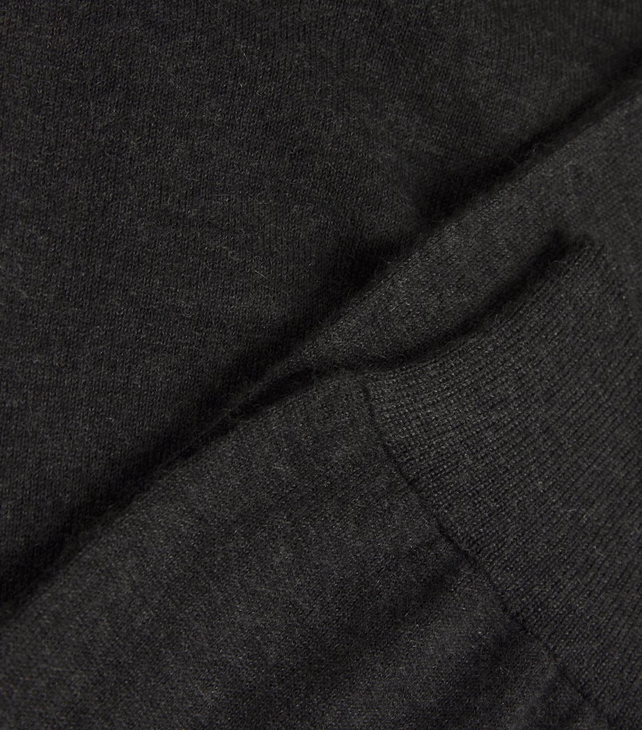 Johnstons Of Elgin Mens Cashmere Crew-Neck Sweater Charcoal Image 5