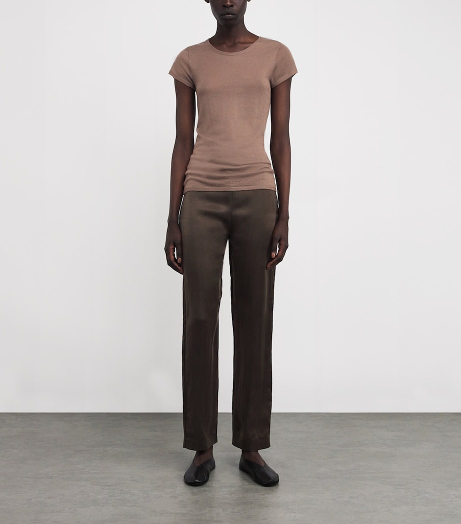 Keyla Cashmere T-Shirt KHAKI Image 2