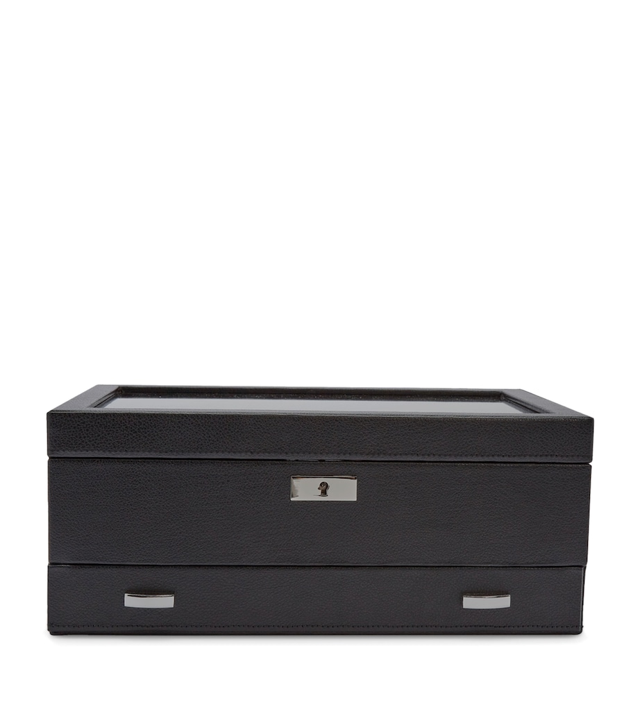 Vegan Leather Roadster Watch Box BLACK Image 1