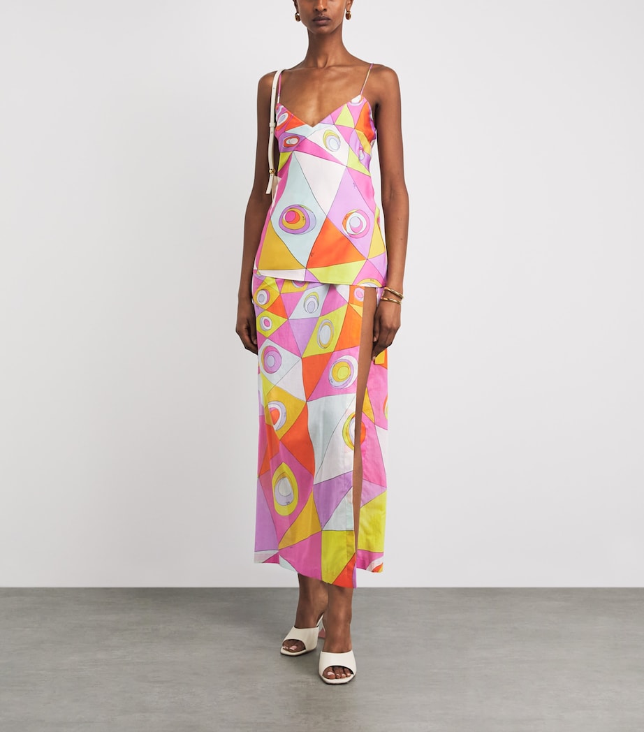 PUCCI Womens Cotton Printed Maxi Pareo Image 2