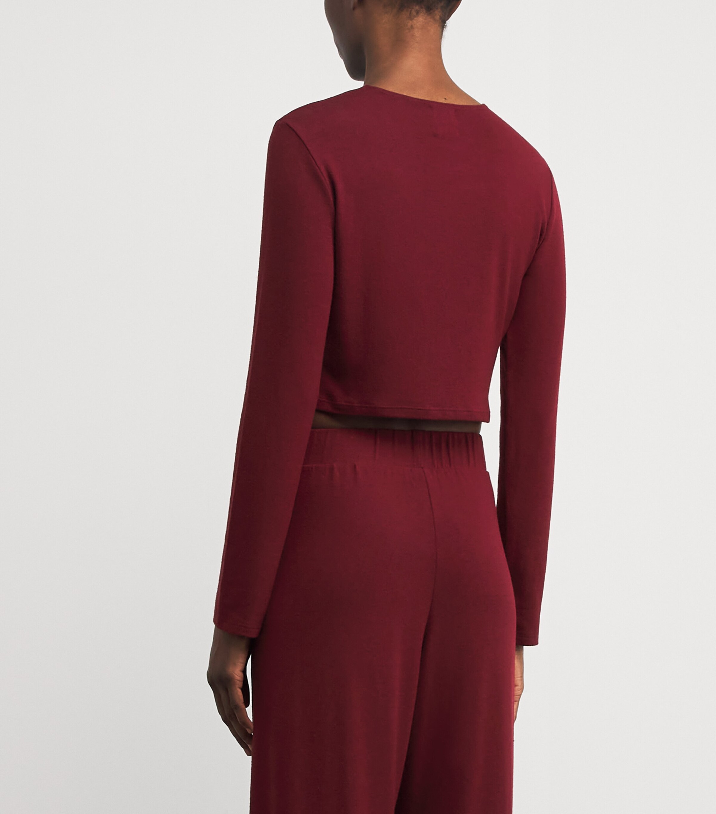 Jersey Lauren II Cropped Cardigan PINOT Image 4