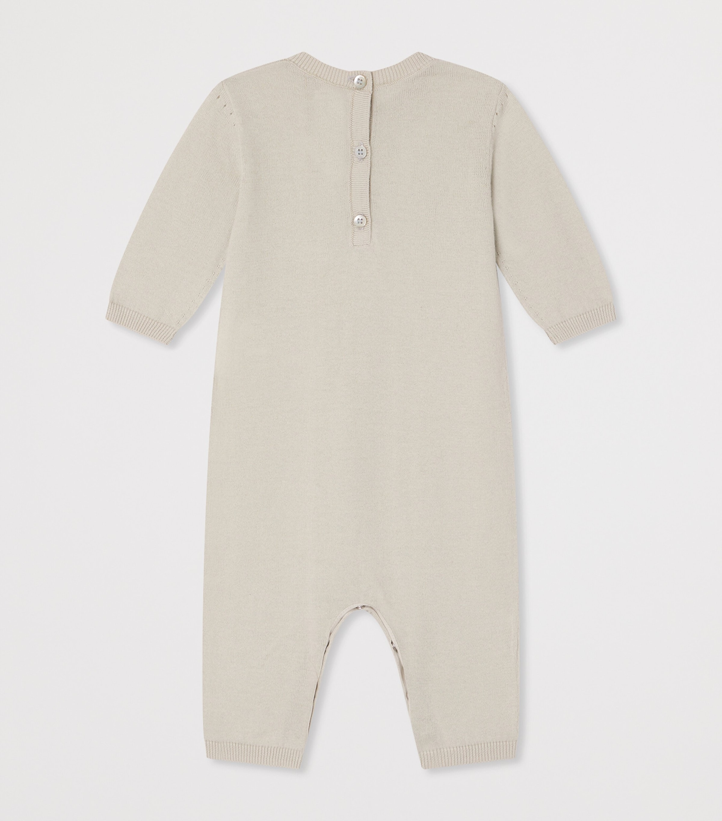 Organic Cotton Atilou Playsuit (1-18 Months) BLEU GRIS Image 2