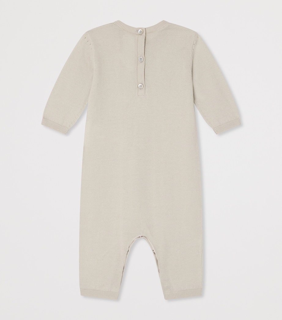 Organic Cotton Atilou Playsuit (1-18 Months) BLEU GRIS Image 2